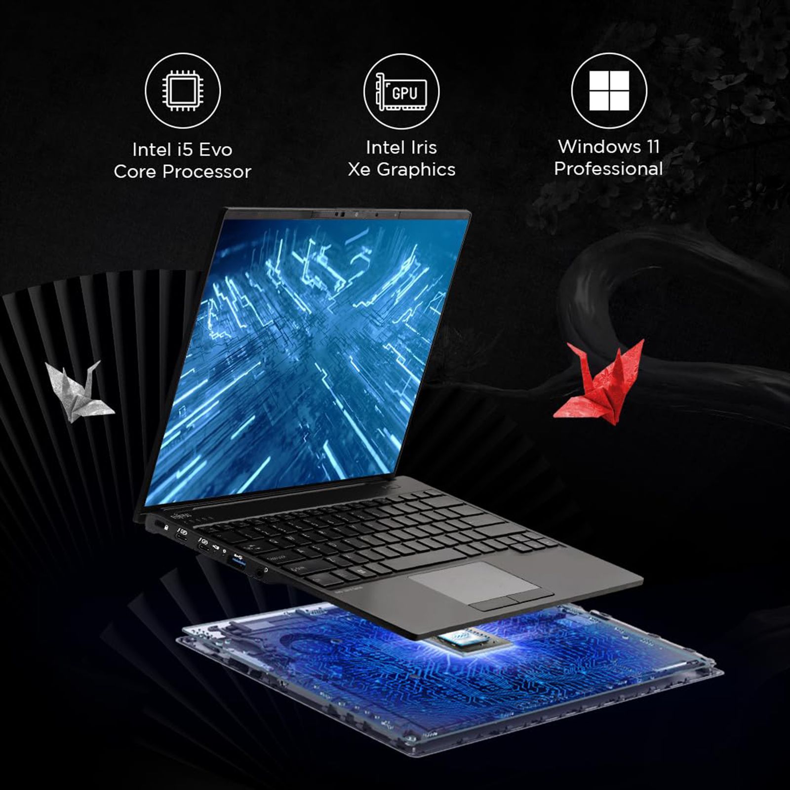 FUJITSU UH-X Intel Core i5 13th Gen (14 inch, 16GB, 512GB, Windows 11 Pro, MS Office 2021, Intel Iris Xe, Full HD LED Display, Black, 4ZR1M37246) FUJITSU UH-X Intel Core i5 13th Gen (14 inch, 16GB, 512GB, Windows 11 Pro, MS Office 2021, Intel Iris Xe, Full HD LED Display, Black, 4ZR1M37246)_4