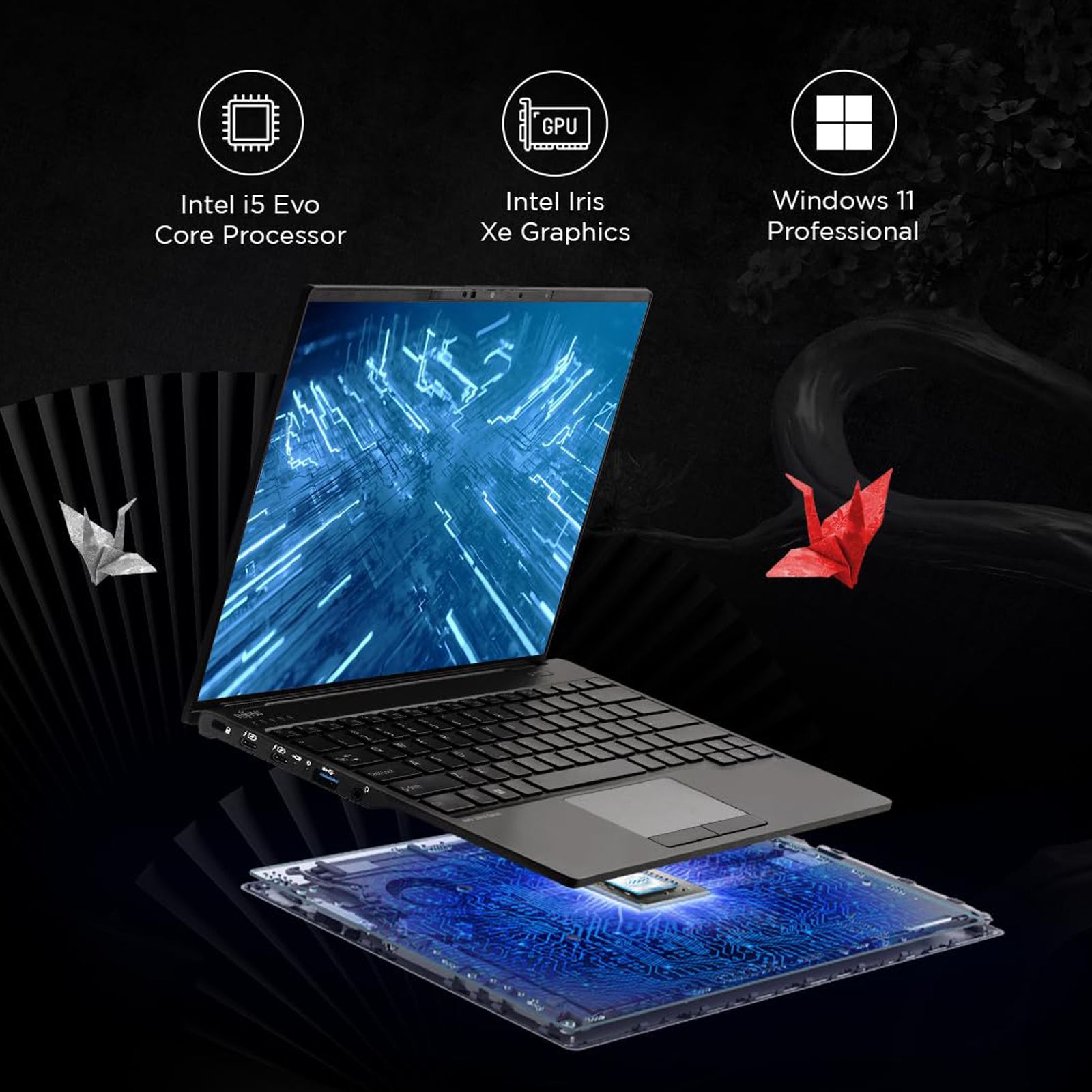 FUJITSU UH-X Intel Core i5 13th Gen (14 inch, 16GB, 512GB, Windows 11 Pro, MS Office 2021, Intel Iris Xe, Full HD LED Display, Black, 4ZR1M37246) FUJITSU UH-X Intel Core i5 13th Gen (14 inch, 16GB, 512GB, Windows 11 Pro, MS Office 2021, Intel Iris Xe, Full HD LED Display, Black, 4ZR1M37246)_9