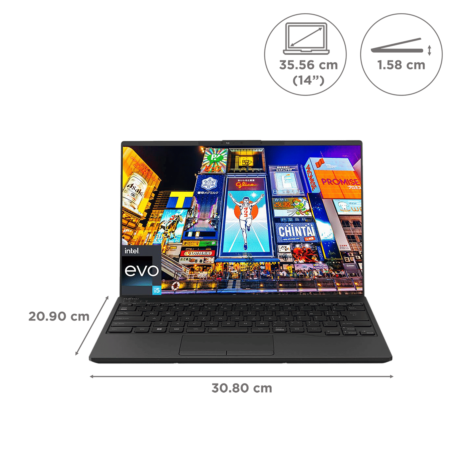 FUJITSU UH-X Intel Core i5 13th Gen (14 inch, 16GB, 512GB, Windows 11 Pro, MS Office 2021, Intel Iris Xe, Full HD LED Display, Black, 4ZR1M37246) FUJITSU UH-X Intel Core i5 13th Gen (14 inch, 16GB, 512GB, Windows 11 Pro, MS Office 2021, Intel Iris Xe, Full HD LED Display, Black, 4ZR1M37246)_2