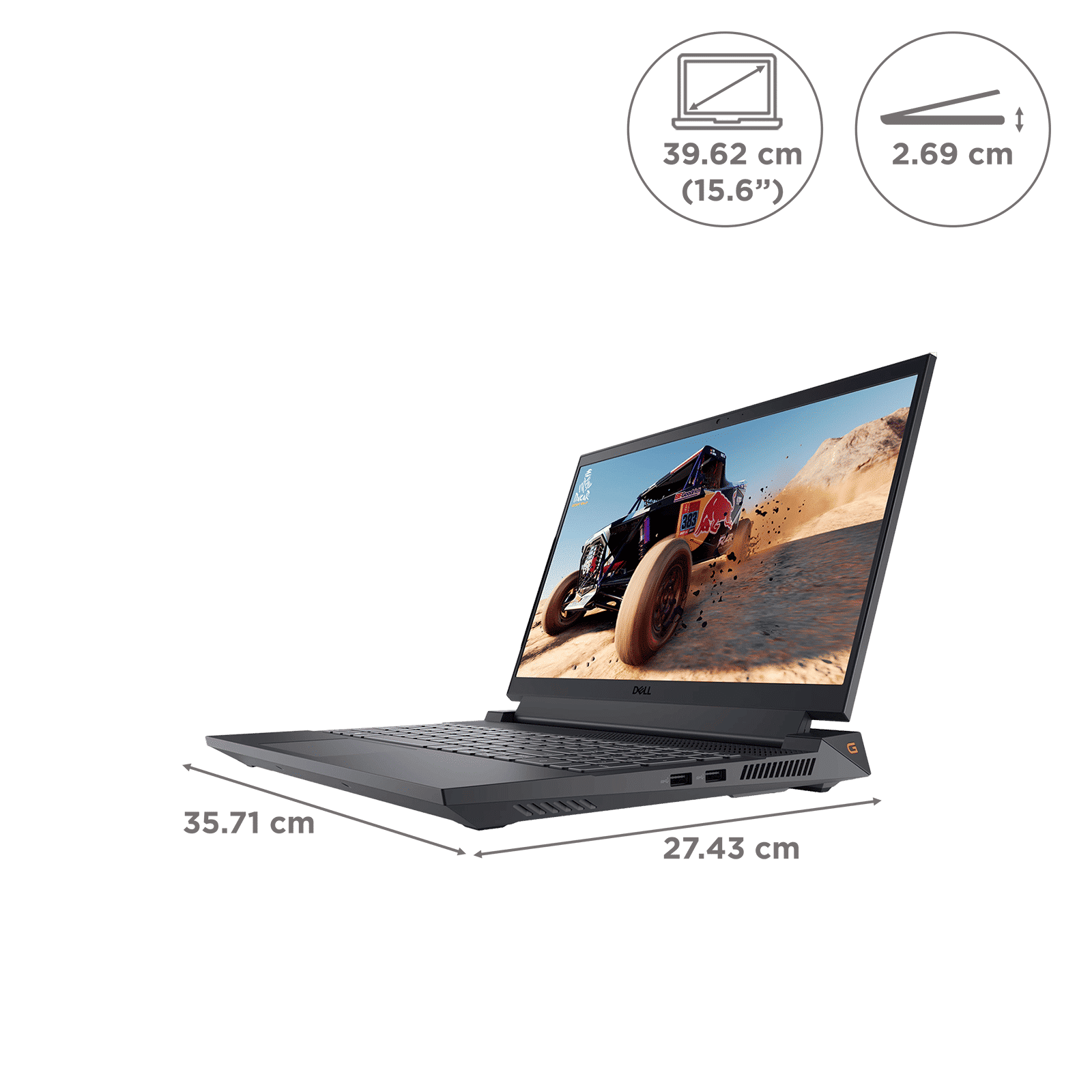 DELL G15 5530 Intel Core i7 13th Gen Laptop (16GB, 1TB SSD, Windows 11, 15.6 inch Full HD Display, MS Office 2021, Black)_2