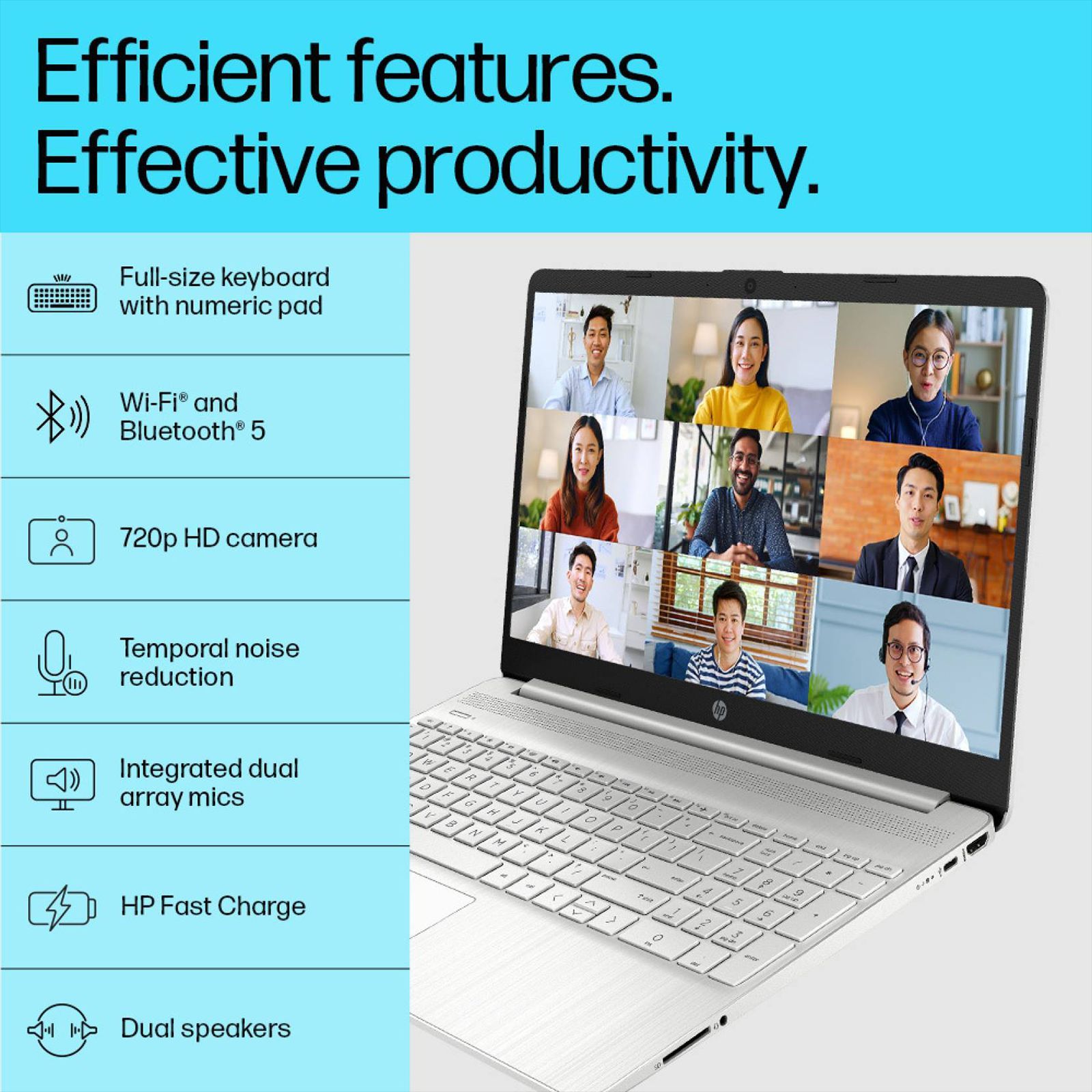 HP 15s-fq5185TU Intel Core i3 12th Gen (15.6 inch, 8GB, 512GB, Windows 11 Home, Intel UHD, FHD Display, Natural Silver, 15S-FQ5185TU)_11