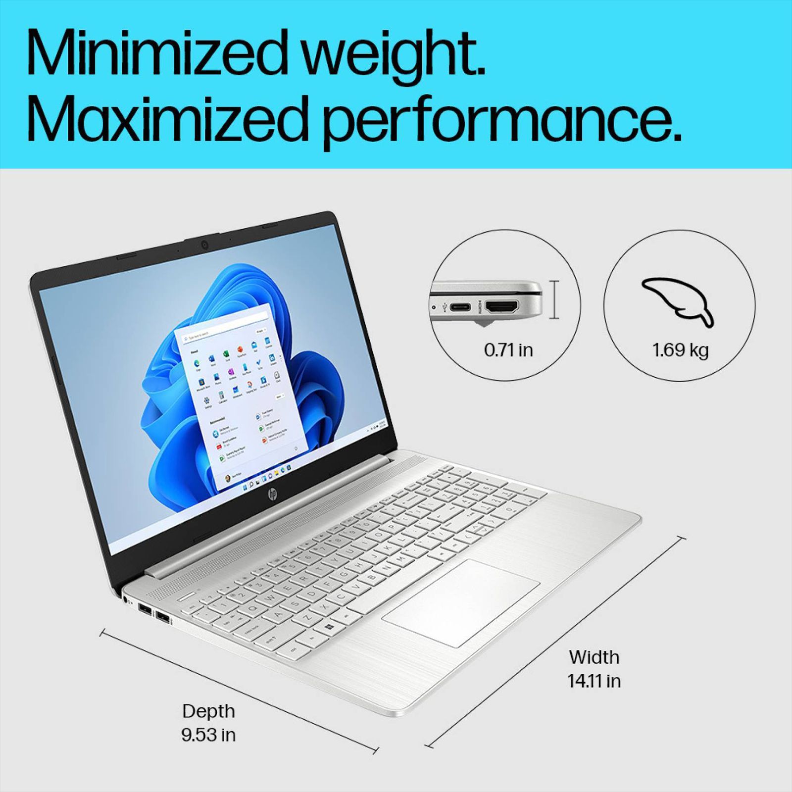 HP 15s-fq5185TU Intel Core i3 12th Gen (15.6 inch, 8GB, 512GB, Windows 11 Home, Intel UHD, FHD Display, Natural Silver, 15S-FQ5185TU)_13