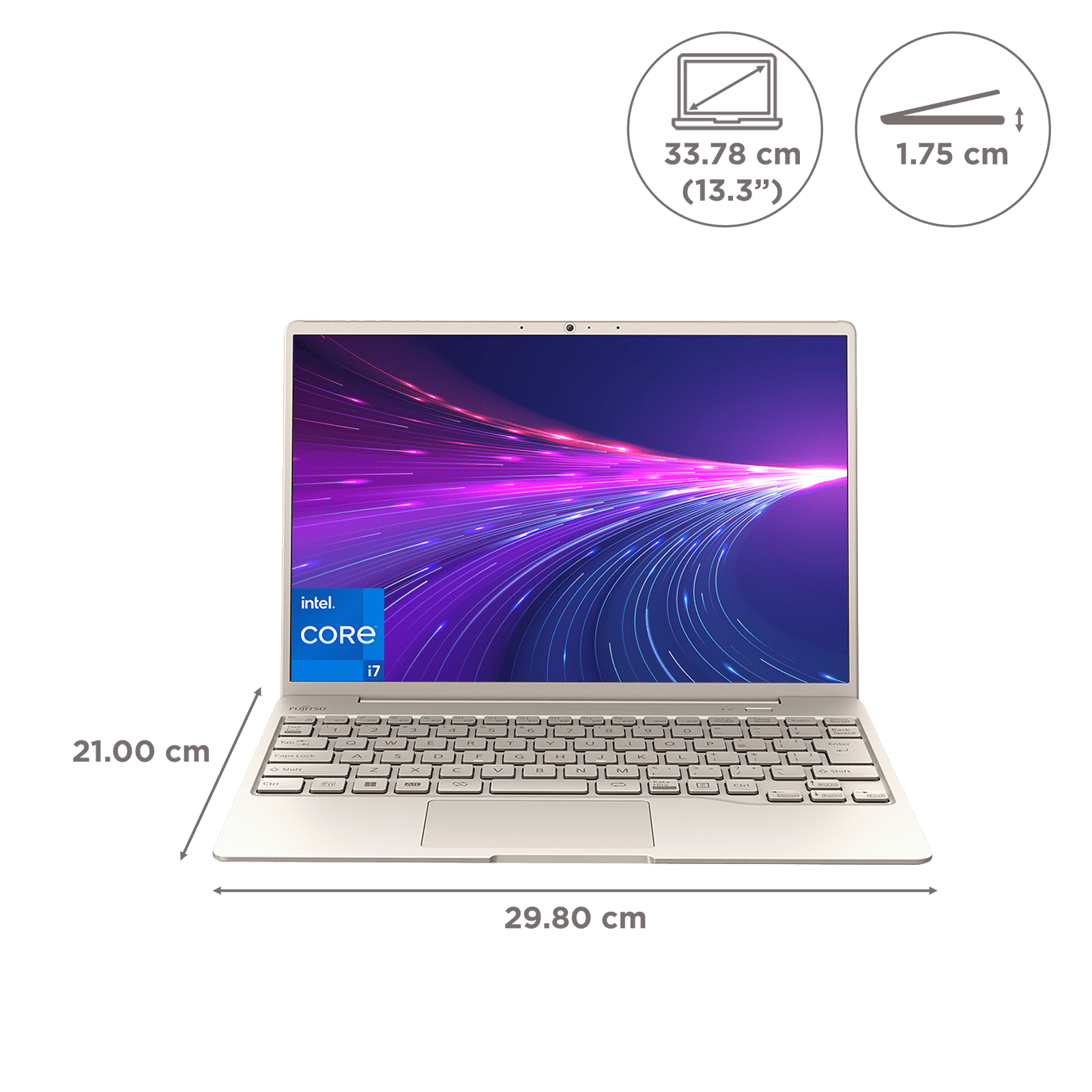 FUJITSU CH Intel Core i7 13th Gen (13.27 inch, 16GB, 512GB, Windows, MS Office 2021, Intel Iris Xe, Full HD Display, Beige, 4ZR1L82434) FUJITSU CH Intel Core i7 13th Gen (13.27 inch, 16GB, 512GB, Windows, MS Office 2021, Intel Iris Xe, Full HD Display, Beige, 4ZR1L82434)_2