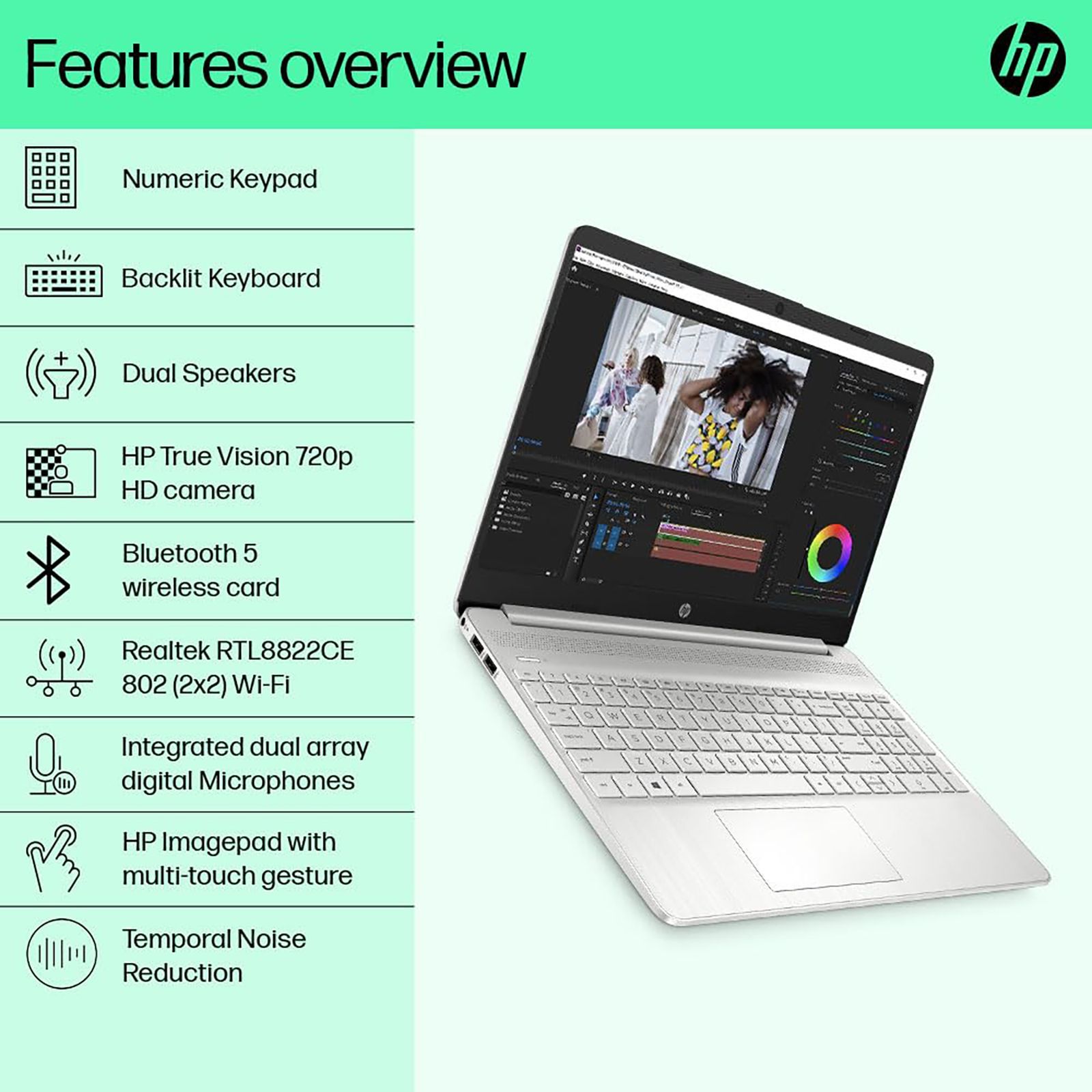 HP 15s-fq5202TU Intel Core i5 12th Gen (15.6 inch, 8GB, 512GB, Windows 11 Home, MS Office 2021, Intel Iris Xe, Full HD Display, Natural Silver, 8G148PA)_8