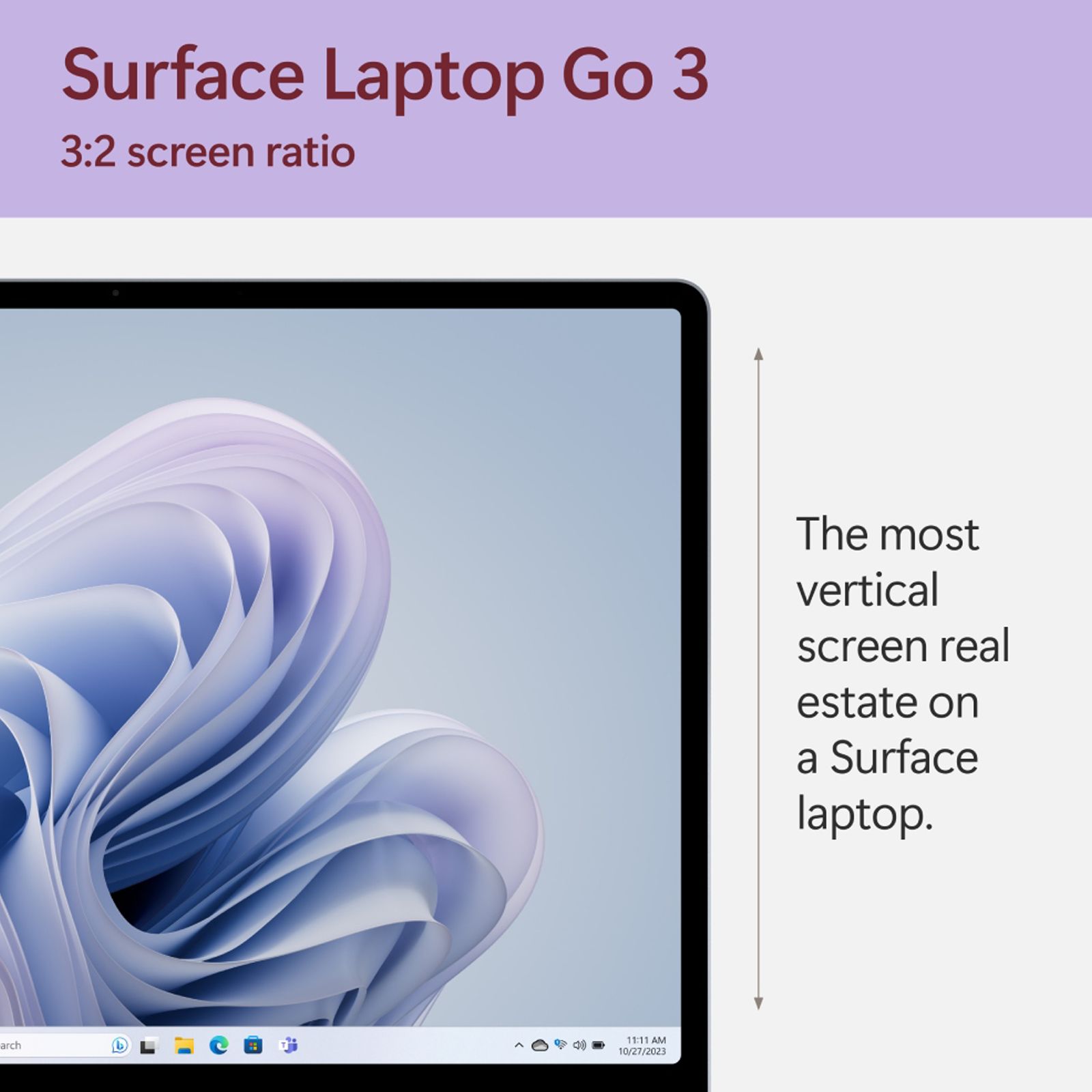 Microsoft Surface Laptop Go 3 Intel Core i5 12th Gen (12.4 inch, 8GB, 256GB, Windows 11 Home, Intel Iris Xe, PixelSense Display, Platinum, XK100045)_10