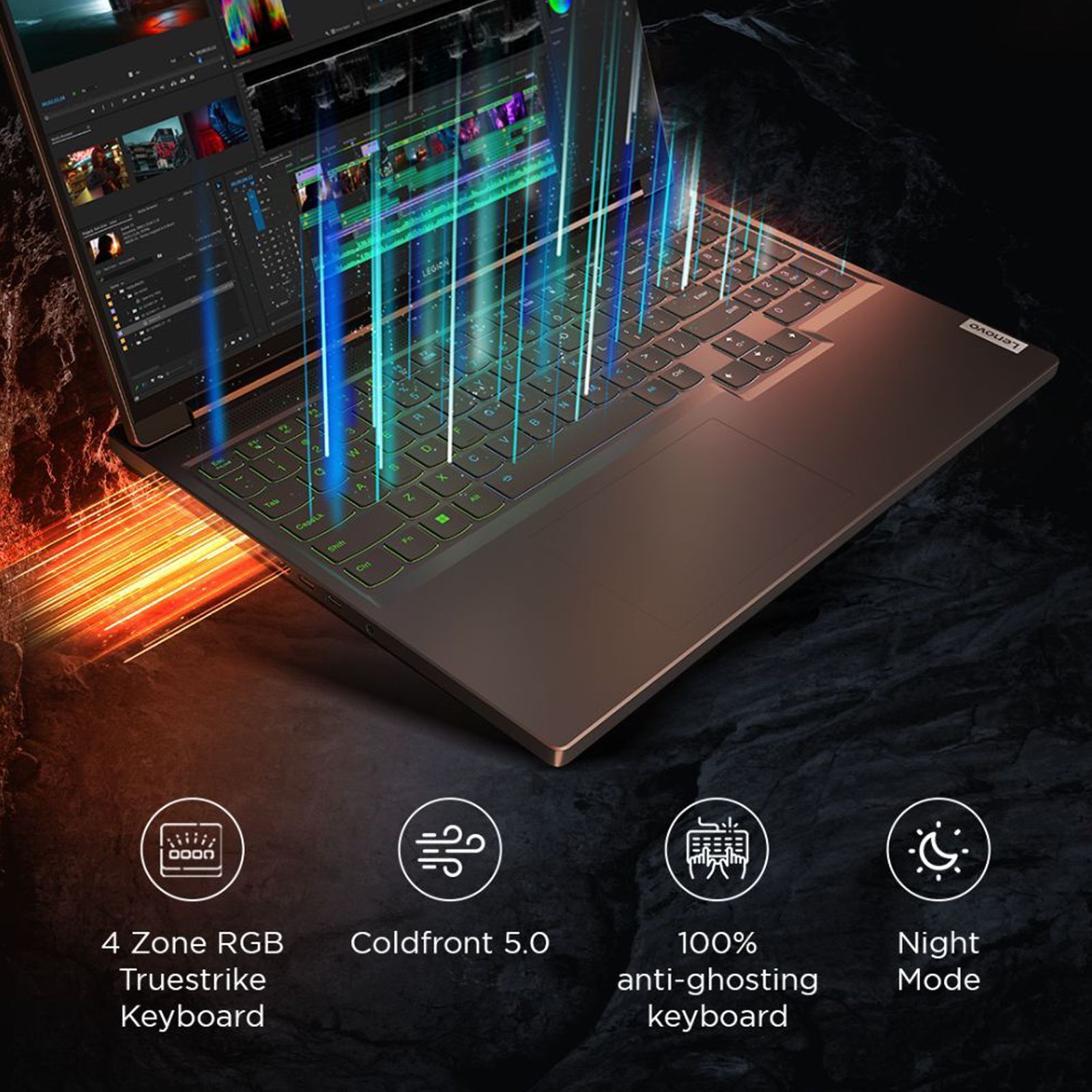 Lenovo Legion Slim 5i Intel Core i7 13th Gen Gaming Laptop (16GB, 1TB SSD, Windows 11 Home, 8GB Graphics, 16 inch 165Hz WQXGA IPS Display, NVIDIA GeForce RTX 4060, MS Office 2021, Storm Grey, 2.4 KG)_15