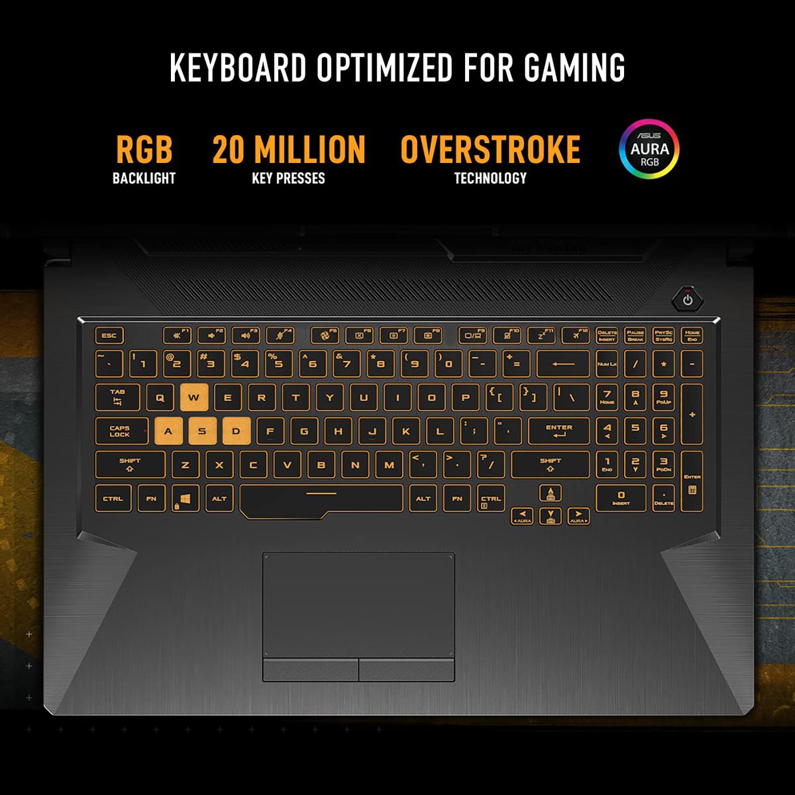 ASUS TUF Gaming Intel Core i5 11th Gen Gaming Laptop (8GB, 512GB SSD, Windows 11 Home, 4GB Graphics, 15.6 inch 144 Hz Full HD IPS Display, NVIDIA GeForce RTX 3050, MS Office 2019, Graphite Black, 2.3 KG)_11