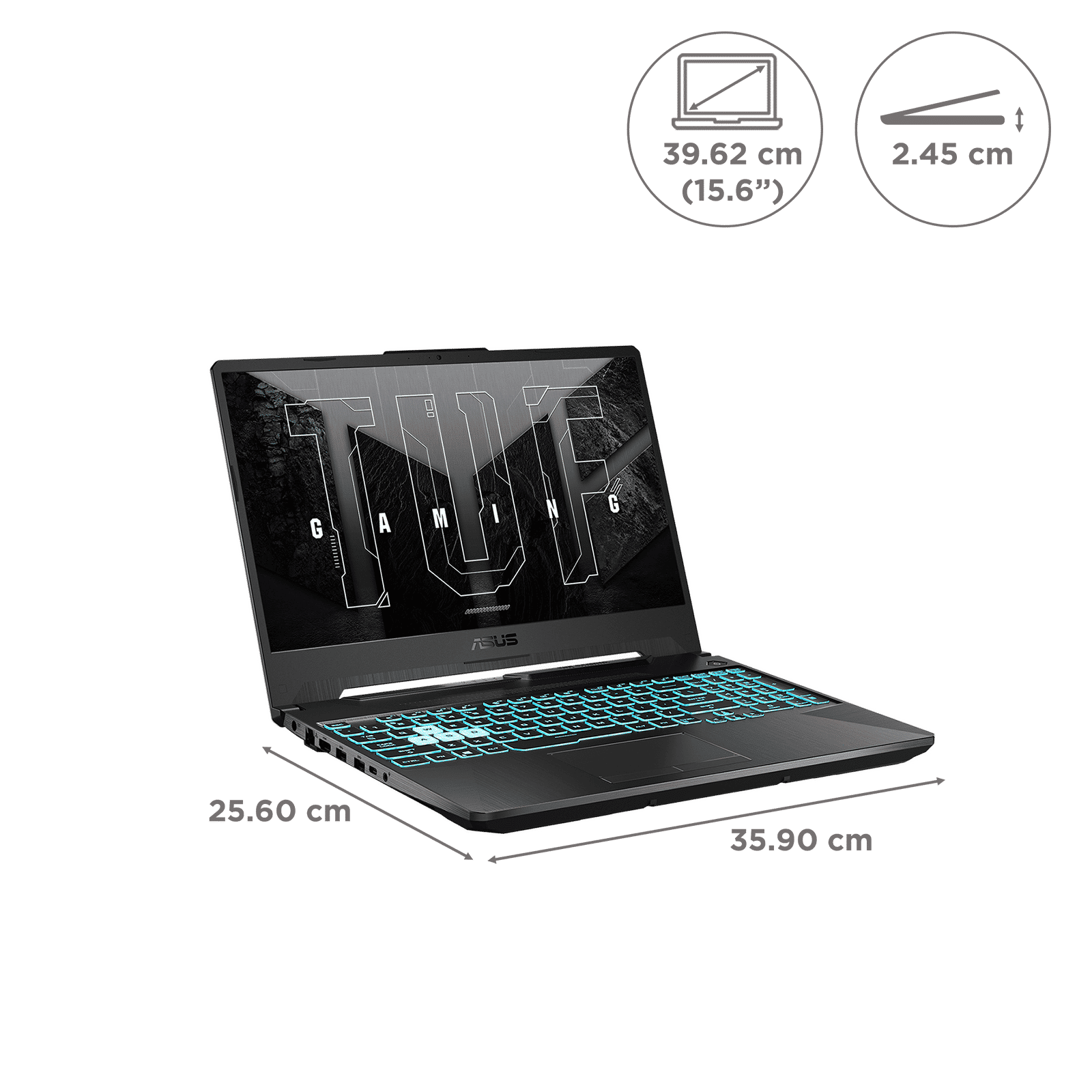 ASUS TUF Gaming Intel Core i5 11th Gen Gaming Laptop (8GB, 512GB SSD, Windows 11 Home, 4GB Graphics, 15.6 inch 144 Hz Full HD IPS Display, NVIDIA GeForce RTX 3050, MS Office 2019, Graphite Black, 2.3 KG)_2