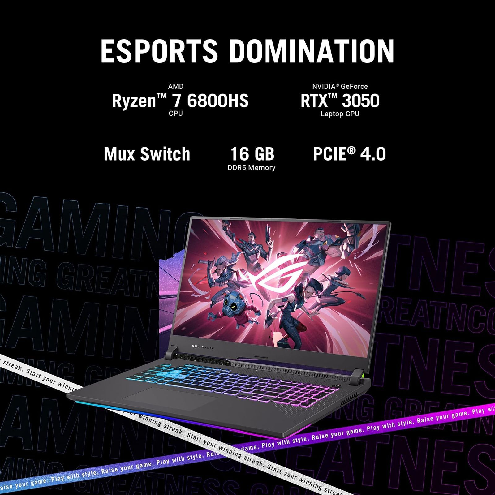 ASUS ROG Strix G17 G713RC-HX109WS AMD Ryzen 7 6th Gen Gaming Laptop (16GB, 512GB SSD, Windows 11 Home, 4GB Graphics, 17.3 inch 144 Hz Full HD IPS Display, NVIDIA GeForce RTX 3050, MS Office Home and Student, Eclipse Gray, 2.5 KG)_12