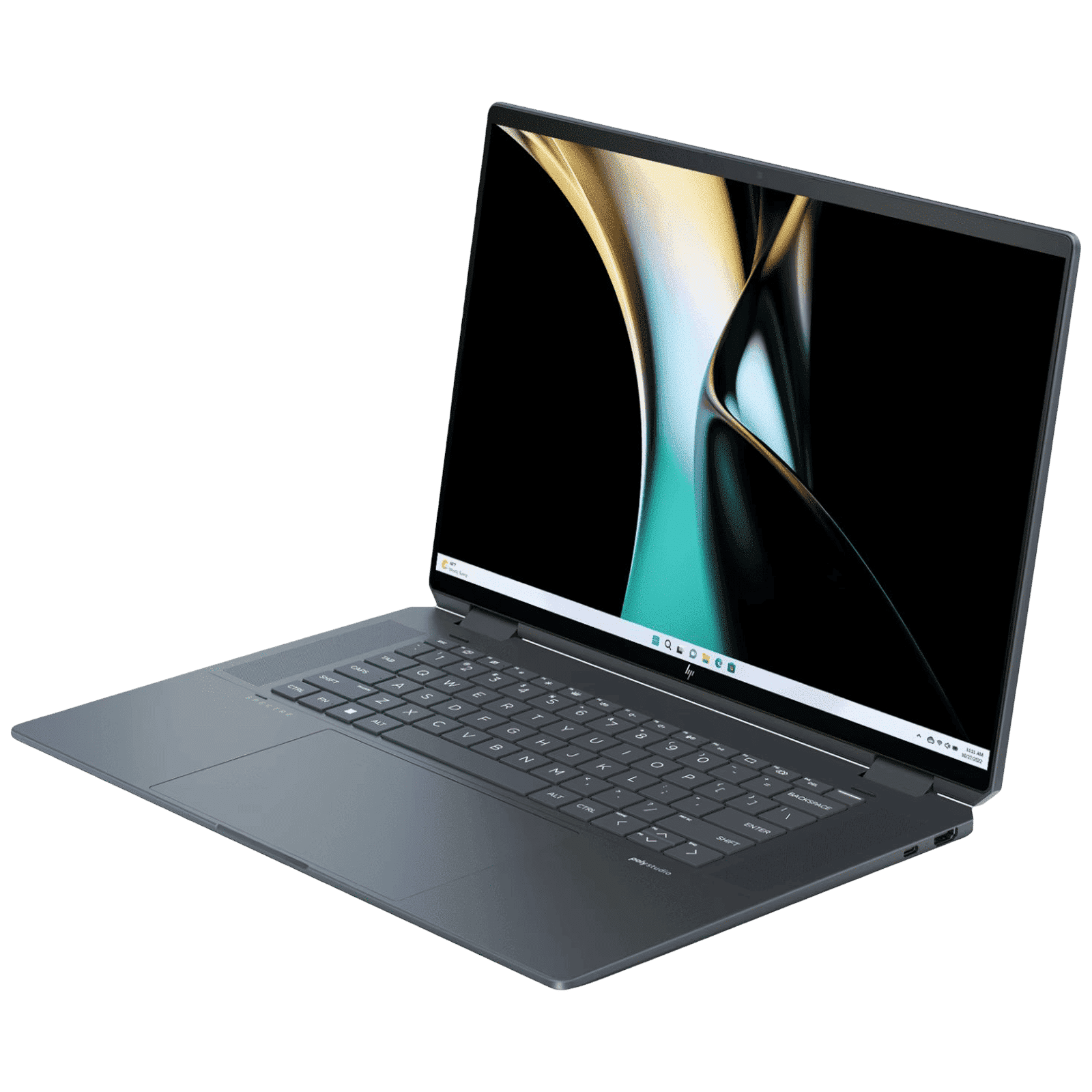 HP Spectre 16 x360 16 aa0664TX Intel Core Ultra 7 Touchscreen 2-in-1 Laptop (32GB, 1TB SSD, Windows 11 Home, 6GB Graphics, 16 inch OLED Display, Space Blue Aluminum, 1.95 KG)_4