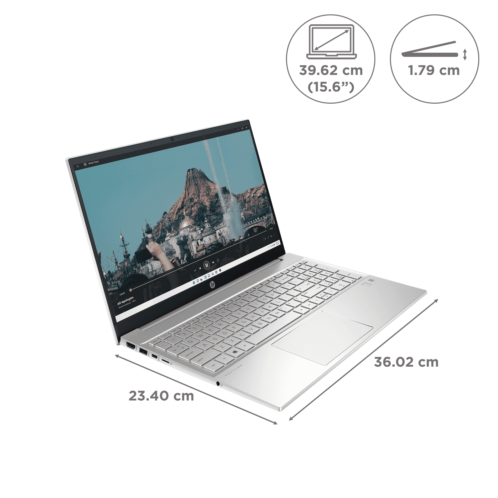 HP Pavilion 15-eh1147AU AMD Ryzen 7 Laptop (16GB, 1TB SSD, Windows 11 Home, 15.6 inch Full HD IPS Display, MS Office 2021, Natural Silver, 1.75 KG)_2