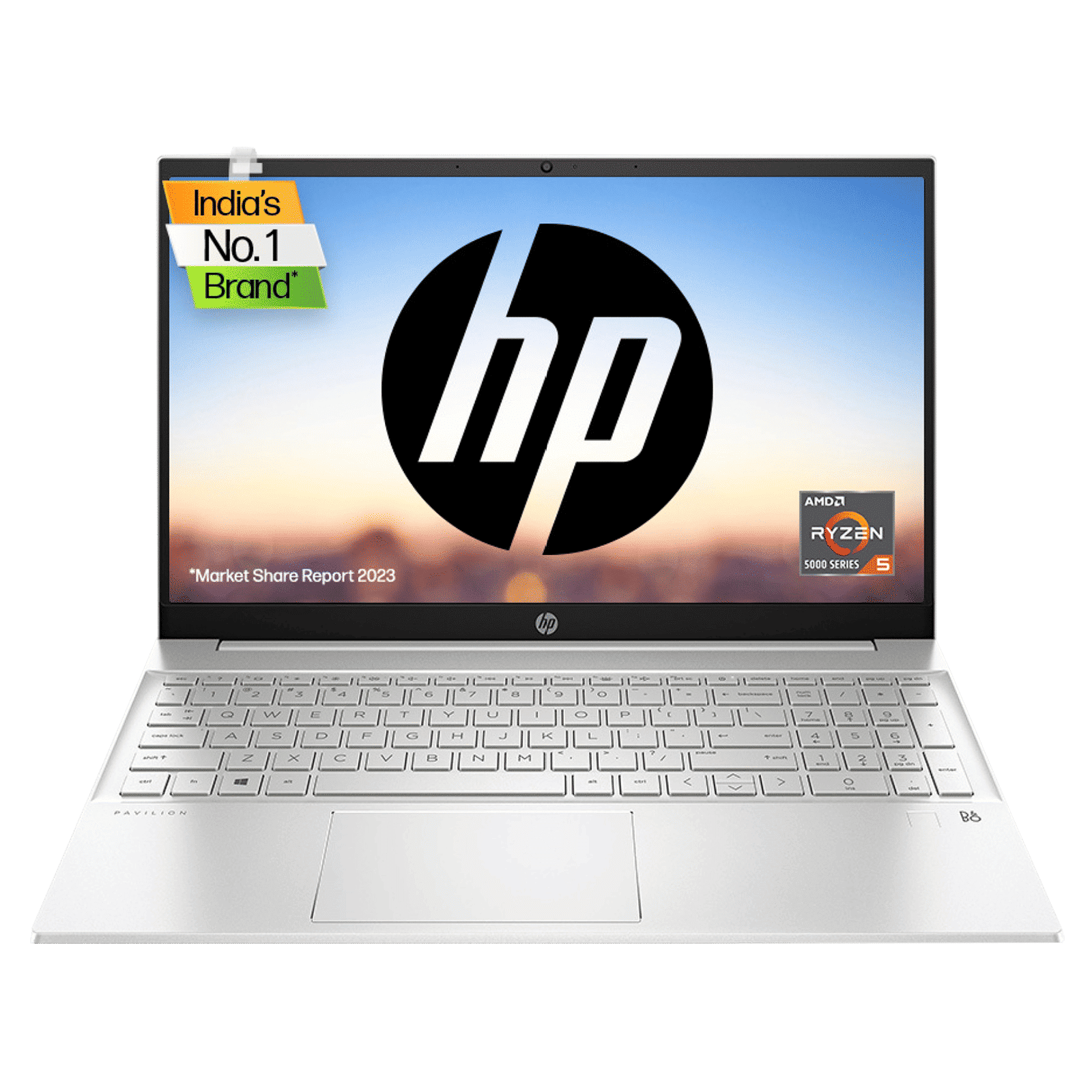 HP Pavilion 15 eh1047AU AMD Ryzen 5 Laptop (16GB, 1TB SSD, Windows 11 Home, 15.6 inch Full HD IPS Display, MS Office 2021, Natural Silver, 1.75 KG)_1