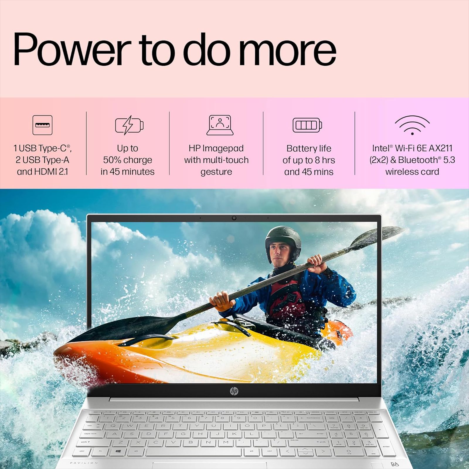 HP Pavilion 15 eh1047AU AMD Ryzen 5 Laptop (16GB, 1TB SSD, Windows 11 Home, 15.6 inch Full HD IPS Display, MS Office 2021, Natural Silver, 1.75 KG)_14
