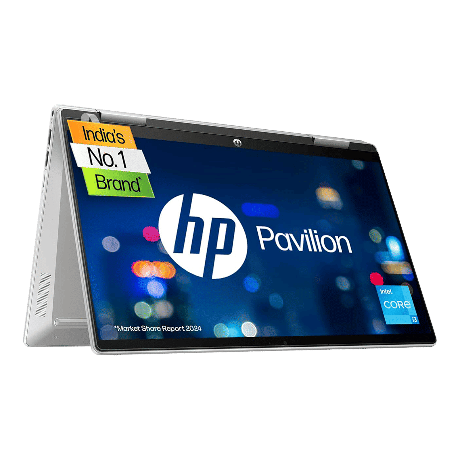 HP Pavilion X360 14 EK0183TU Intel Core i3 12th Gen Touchscreen 2-in-1 Laptop (8GB, 512GB SSD, Windows 11 Home, 14 inch Full HD IPS Display, MS Office 2021, Natural Silver, 1.51 KG)_1