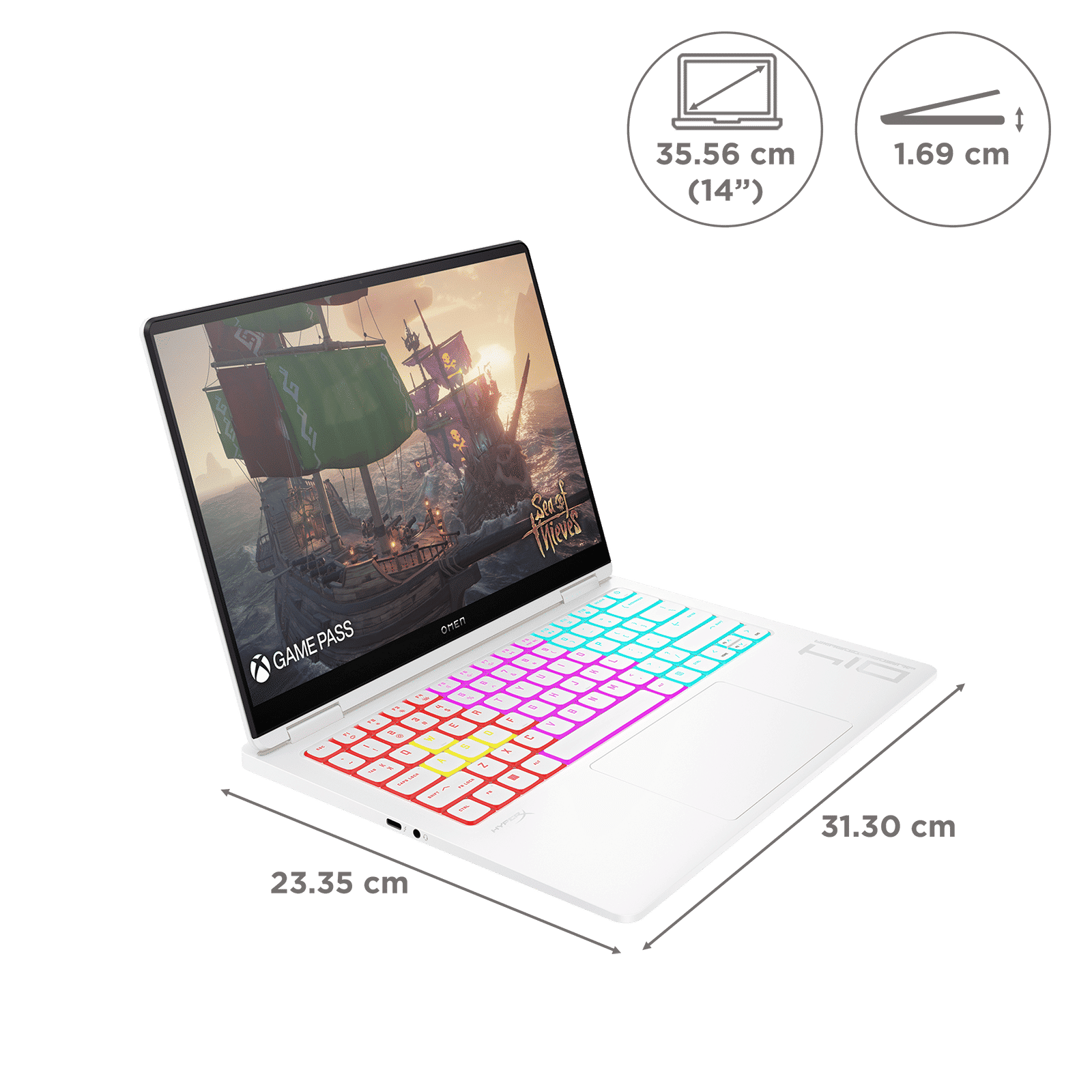 HP Omen Transcend 14 fb0089TX Intel Core Ultra 7 Gaming Laptop (16GB, 1TB SSD, Windows 11 Home, 8GB Graphics, 14 inch 120 Hz OLED Display, NVIDIA GeForce RTX 4060, MS Office 365, Ceramic White Aluminum, 1.63 KG) HP Omen Transcend 14 fb0089TX Intel Core Ultra 7 Gaming Laptop (16GB, 1TB SSD, Windows 11 Home, 8GB Graphics, 14 inch 120 Hz OLED Display, NVIDIA GeForce RTX 4060, MS Office 365, Ceramic White Aluminum, 1.63 KG)_2