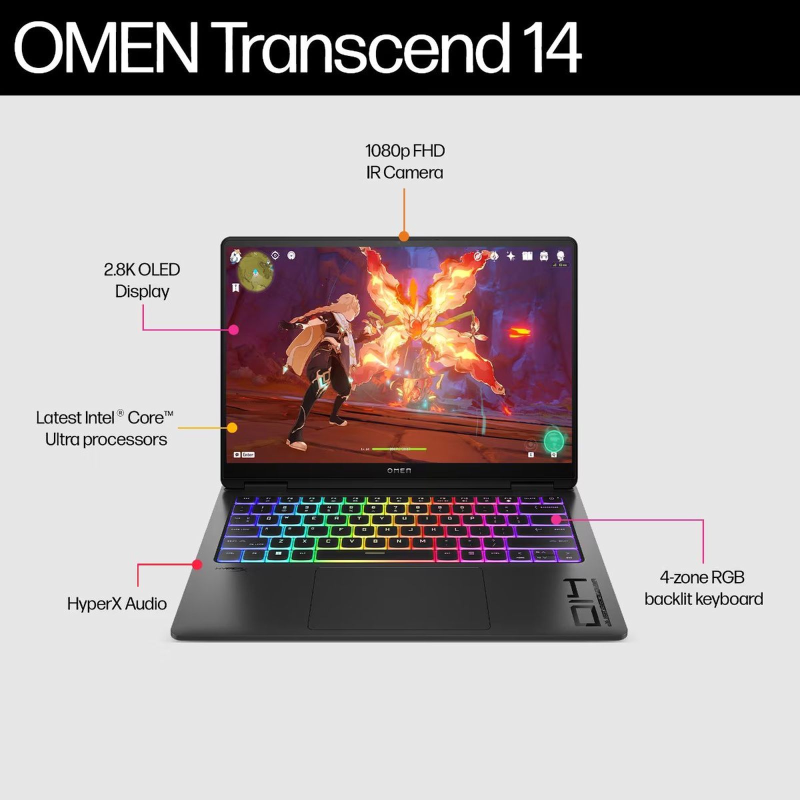 HP Omen 14 fb0007TX Intel Core Ultra 7 Gaming Laptop (16GB, 1TB SSD, Windows 11 Home, 8GB Graphics, 14 inch 120 Hz OLED Display, NVIDIA GeForce RTX 4060, MS Office 365, Shadow Black Aluminum, 1.63 KG)_11