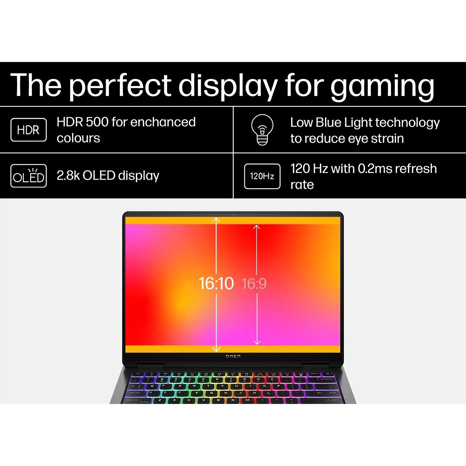 HP Omen 14 fb0007TX Intel Core Ultra 7 Gaming Laptop (16GB, 1TB SSD, Windows 11 Home, 8GB Graphics, 14 inch 120 Hz OLED Display, NVIDIA GeForce RTX 4060, MS Office 365, Shadow Black Aluminum, 1.63 KG)_15