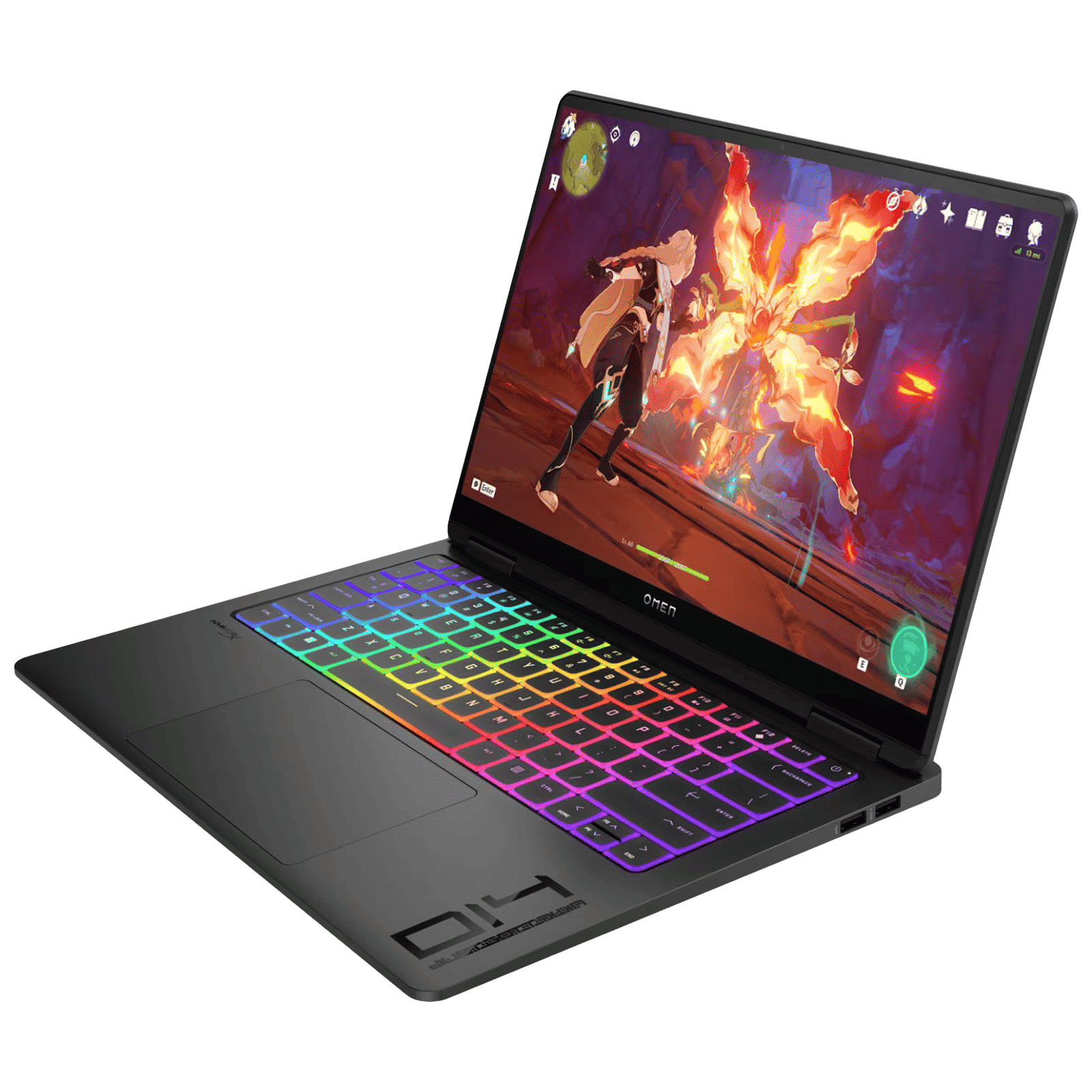 HP Omen 14 fb0007TX Intel Core Ultra 7 Gaming Laptop (16GB, 1TB SSD, Windows 11 Home, 8GB Graphics, 14 inch 120 Hz OLED Display, NVIDIA GeForce RTX 4060, MS Office 365, Shadow Black Aluminum, 1.63 KG)_4