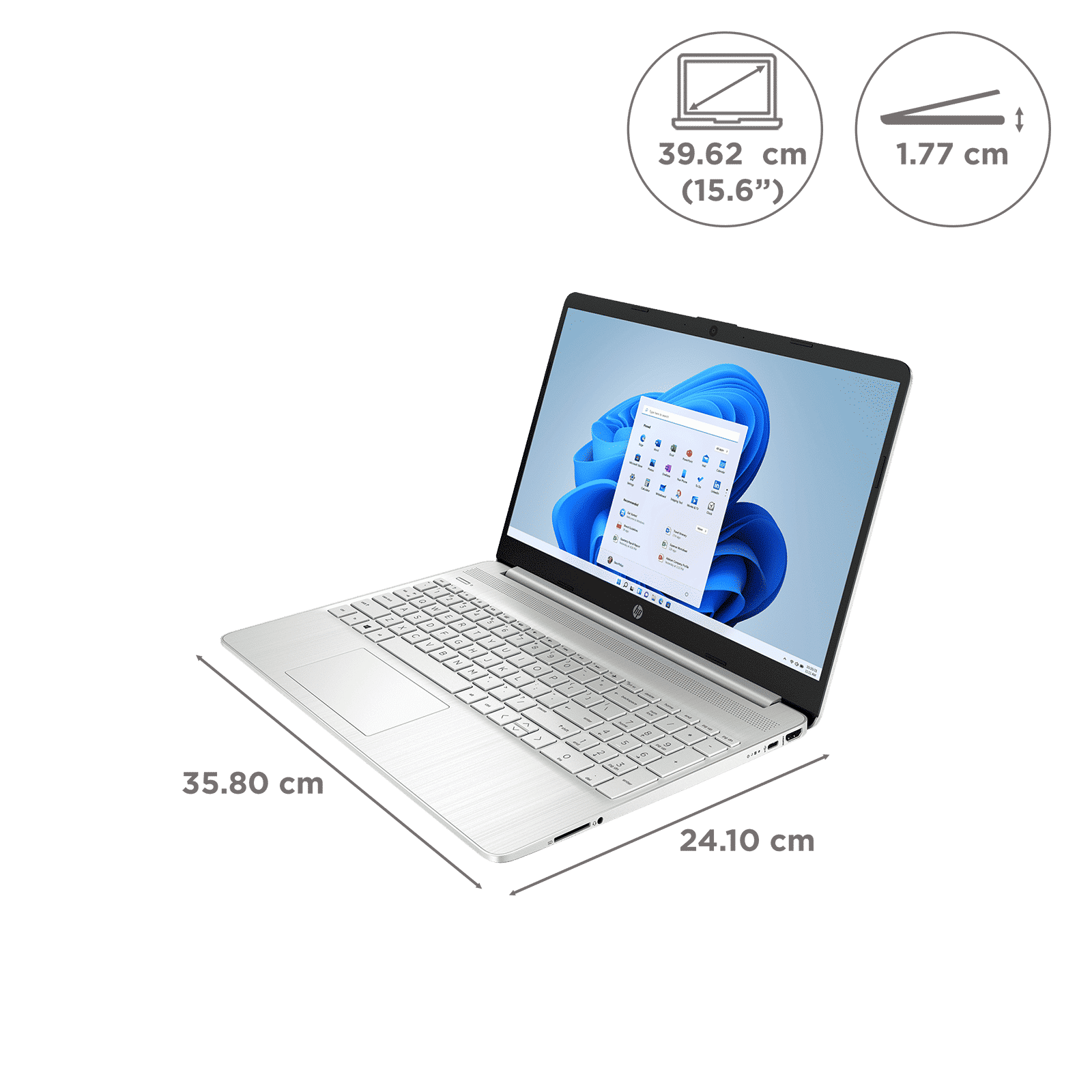 HP 15s-fr5007TU Intel Core i5 12th Gen Thin and Light Laptop (8GB, 512GB, Windows 11 Home, 15.6 inch Full HD IPS Display, MS Office Home & Student 2021, Natural Silver, 1.69 KG) HP 15s-fr5007TU Intel Core i5 12th Gen Thin and Light Laptop (8GB, 512GB, Windows 11 Home, 15.6 inch Full HD IPS Display, MS Office Home & Student 2021, Natural Silver, 1.69 KG)_2
