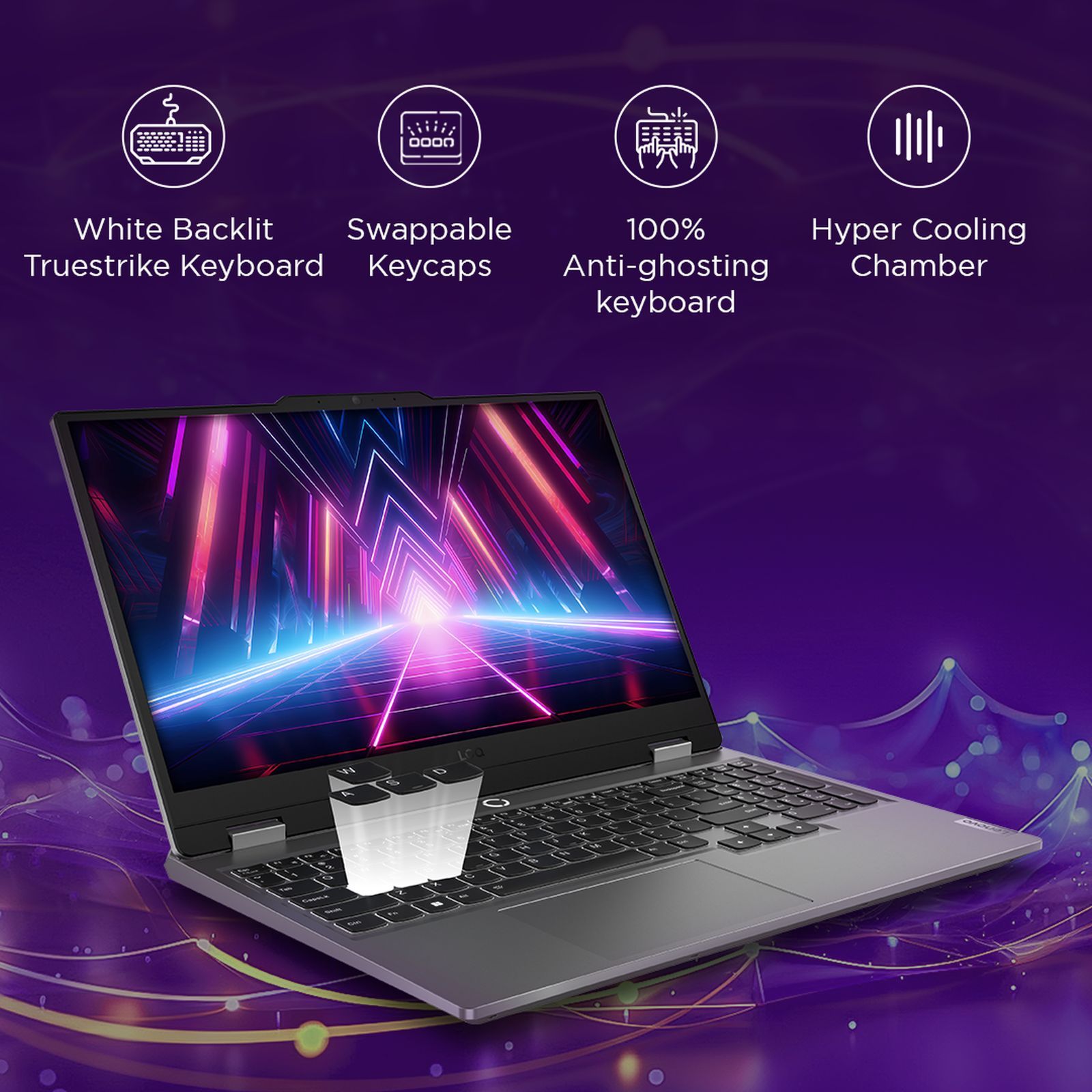 Lenovo LOQ 15IAX9 Intel Core i5 12th Gen Gaming Laptop (12GB, 512GB SSD, Windows 11 Home, 4GB Graphics, 15.6 inch 144 Hz Full HD IPS Display, NVIDIA GeForce RTX 2050, MS Office Home & Student, Luna Grey, 2.38 KG)_11