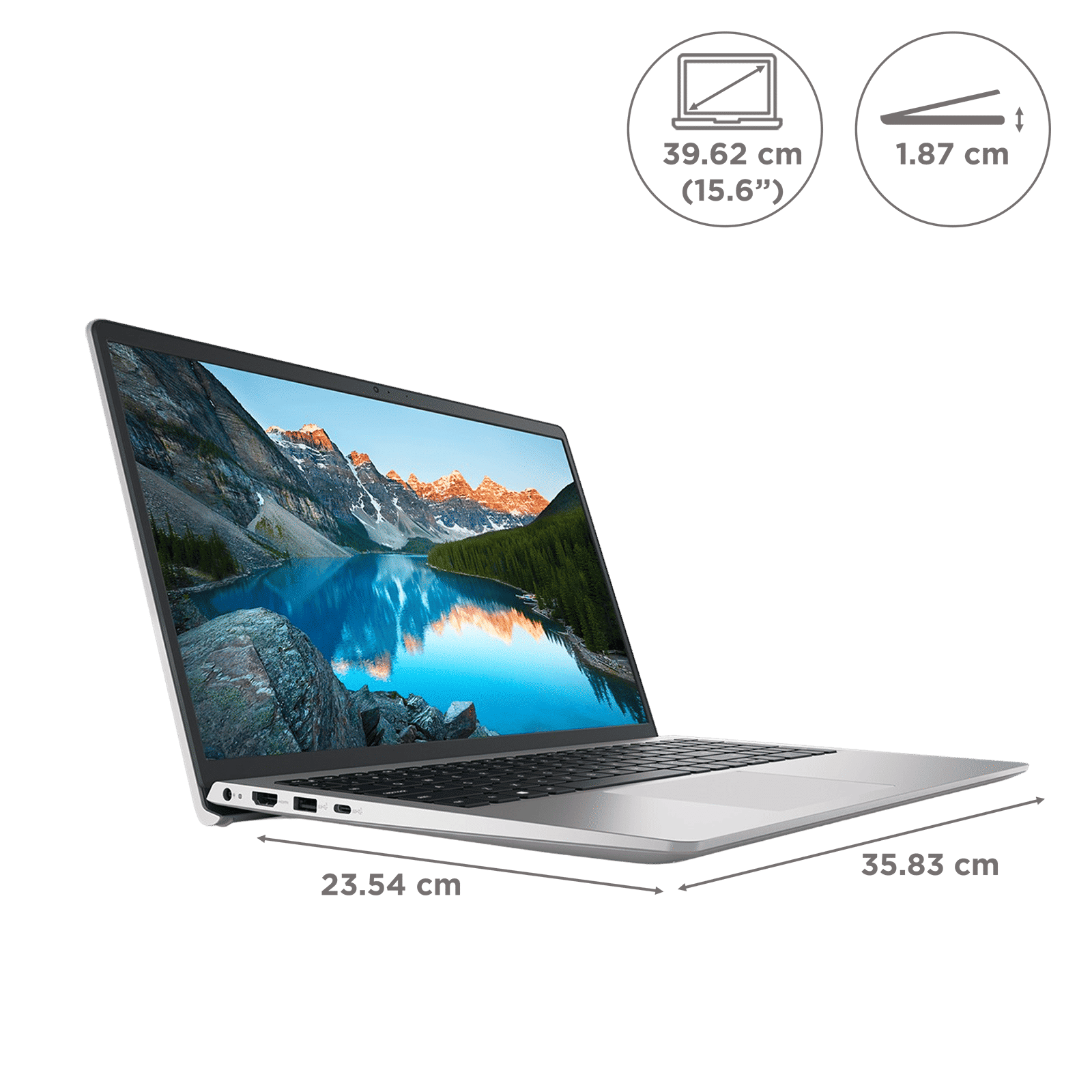 DELL Inspiron 3525 AMD Ryzen 7 5th Gen Notebook Laptop (16GB, 512GB SSD, Windows 11, 15.6 inch Full HD LED Backlit Display, MS Office Home & Student 2021, Carbon Black, 1.62 KG)_2