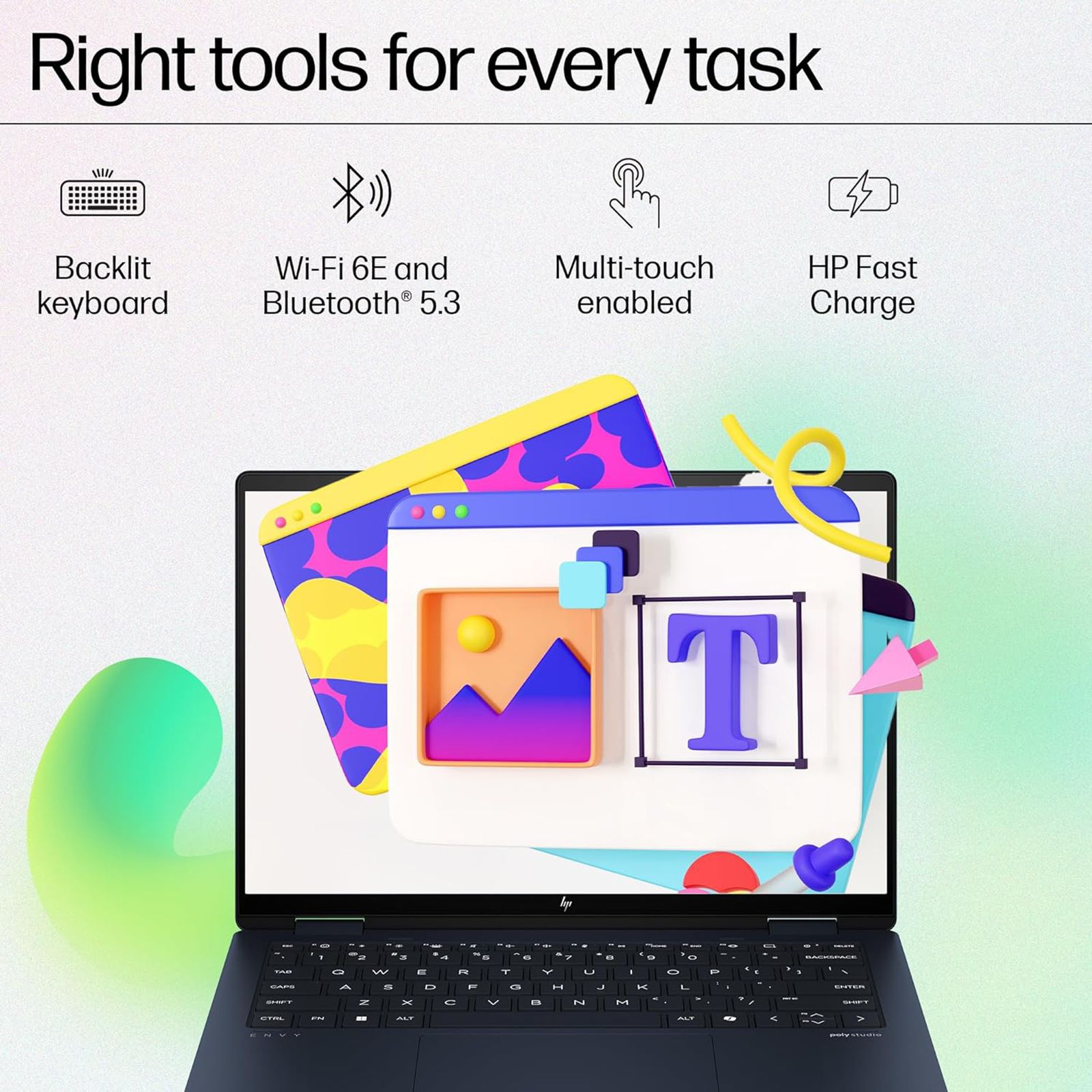 HP Envy x360 14 fc0100TU Intel Core Ultra 7 Touchscreen 2-in-1 Laptop (32GB, 1TB SSD, Windows 11 Home, 14 inch OLED Display, MS Office 2021, Atmospheric Blue, 1.39 KG)_20