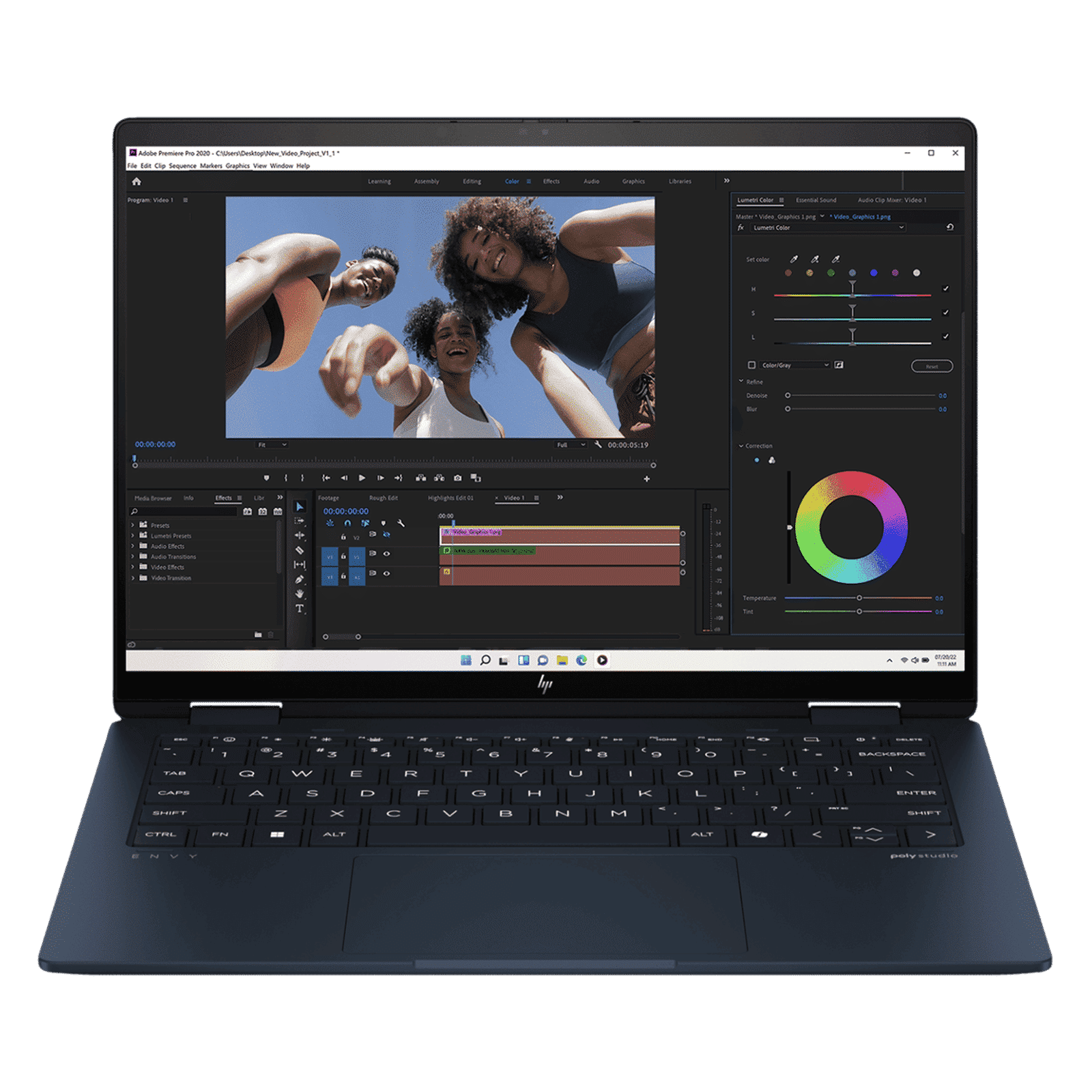 HP Envy x360 14 fc0100TU Intel Core Ultra 7 Touchscreen 2-in-1 Laptop (32GB, 1TB SSD, Windows 11 Home, 14 inch OLED Display, MS Office 2021, Atmospheric Blue, 1.39 KG)_6