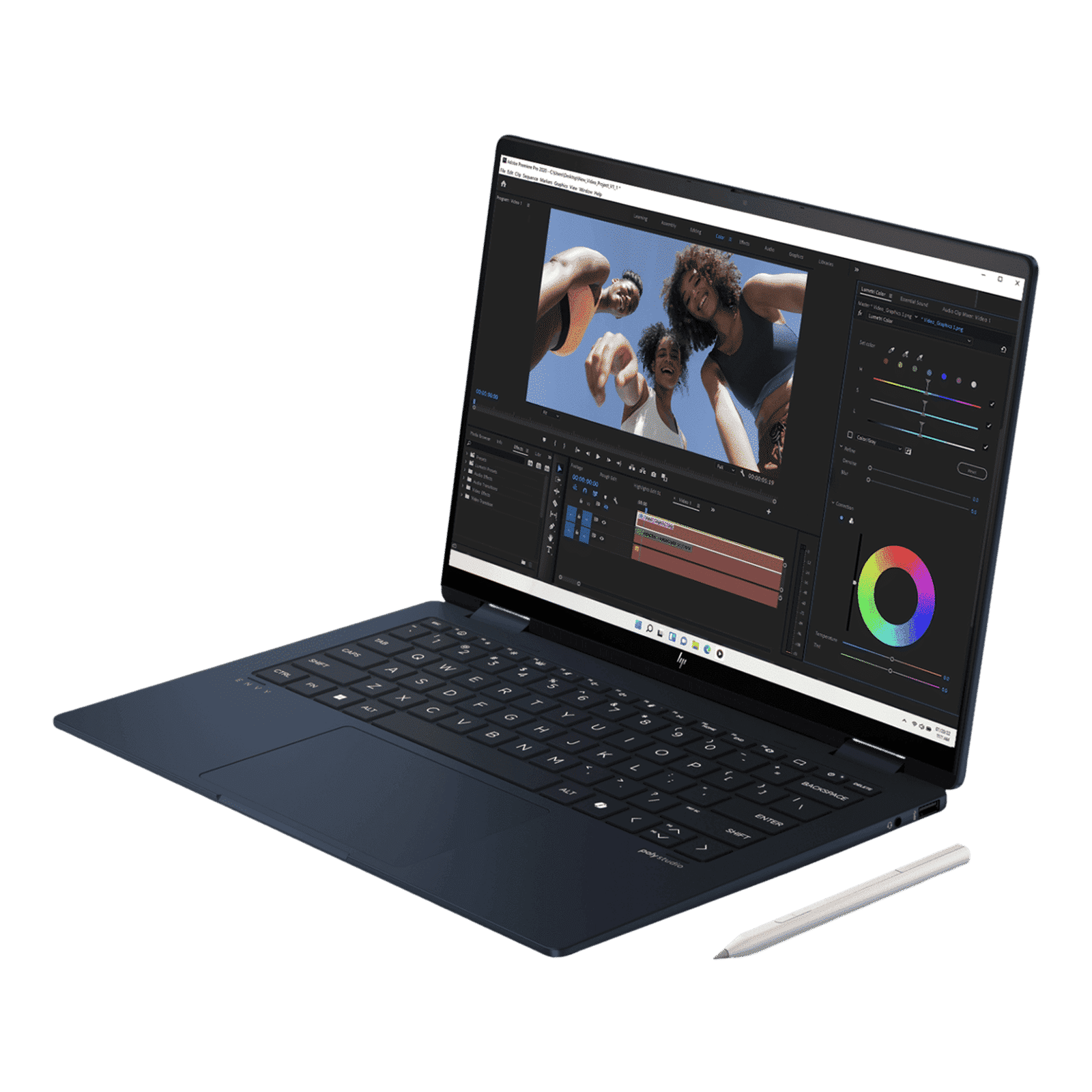 HP Envy x360 14 fc0100TU Intel Core Ultra 7 Touchscreen 2-in-1 Laptop (32GB, 1TB SSD, Windows 11 Home, 14 inch OLED Display, MS Office 2021, Atmospheric Blue, 1.39 KG)_8