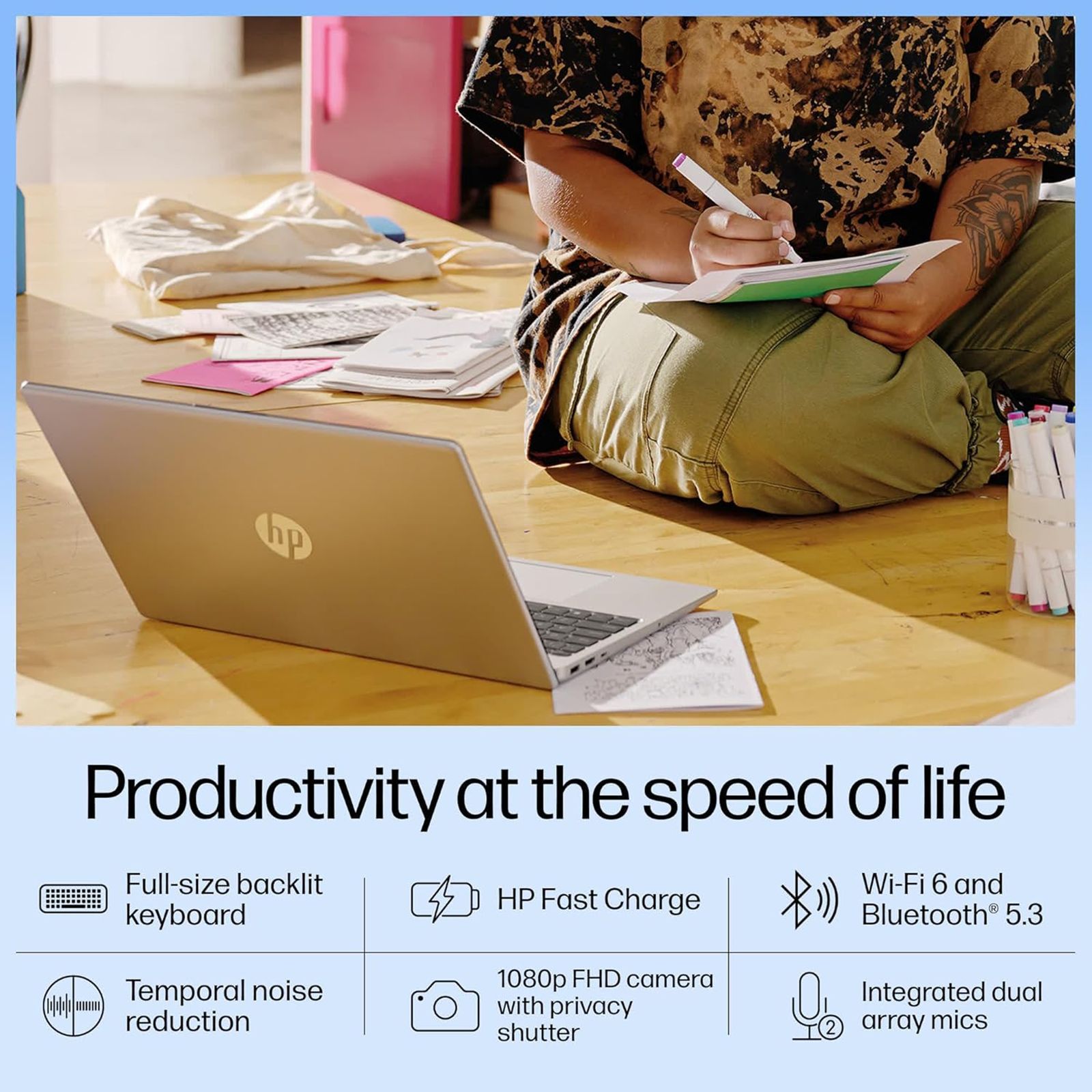 HP FD1099TU Intel Core Ultra 5 Thin and Light Laptop (16GB, 512GB SSD, Windows 11 Home, 15.6 inch Full HD Display, MS Office 2021, Natural Silver, 1.69 KG) HP FD1099TU Intel Core Ultra 5 Thin and Light Laptop (16GB, 512GB SSD, Windows 11 Home, 15.6 inch Full HD Display, MS Office 2021, Natural Silver, 1.69 KG)_11