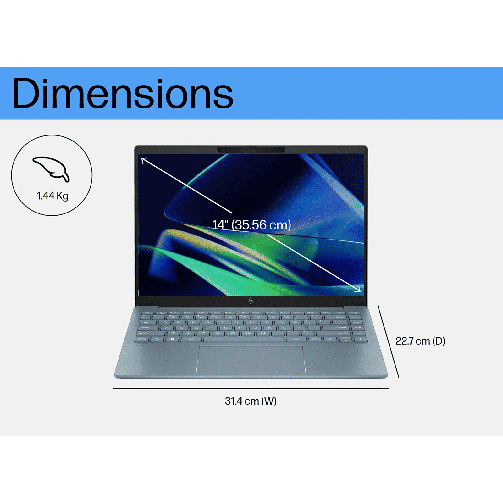 HP 14-ew1074TU Intel Core Ultra 5 Thin and Light Laptop (16GB, 512GB SSD, Windows 11 Home, 14 inch WQXGA IPS Display, MS Office 2021, Natural Silver, 1.44 KG) HP 14-ew1074TU Intel Core Ultra 5 Thin and Light Laptop (16GB, 512GB SSD, Windows 11 Home, 14 inch WQXGA IPS Display, MS Office 2021, Natural Silver, 1.44 KG)_8