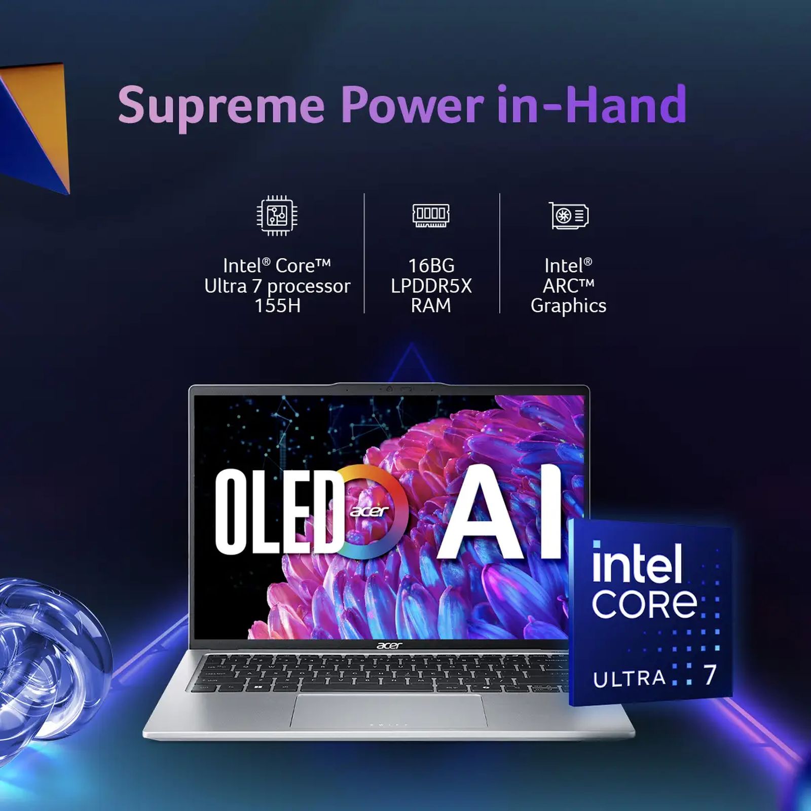 acer Swift Go 14 SFG14-73-71BY Intel Core Ultra 7 Thin & Light Laptop (16GB, 1TB SSD, Windows 11 Home, 14 inch OLED Display, MS Office 2021, Silver, 1.32 KG)_10