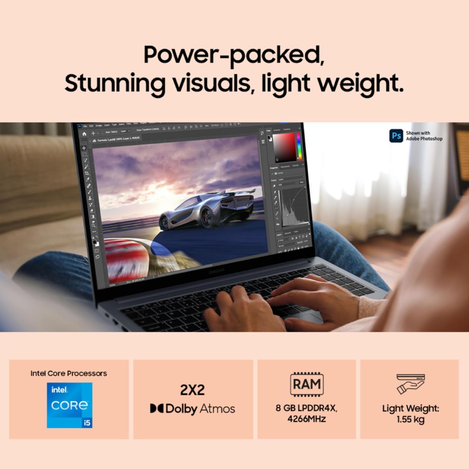 SAMSUNG Galaxy Book4 Intel Core i7 13th Gen Thin & Light Laptop (16GB, 512GB SSD, Windows 11 Home, 15.6 inch Full HD LED Display, MS Office 2021, Grey, 1.55 KG)_11