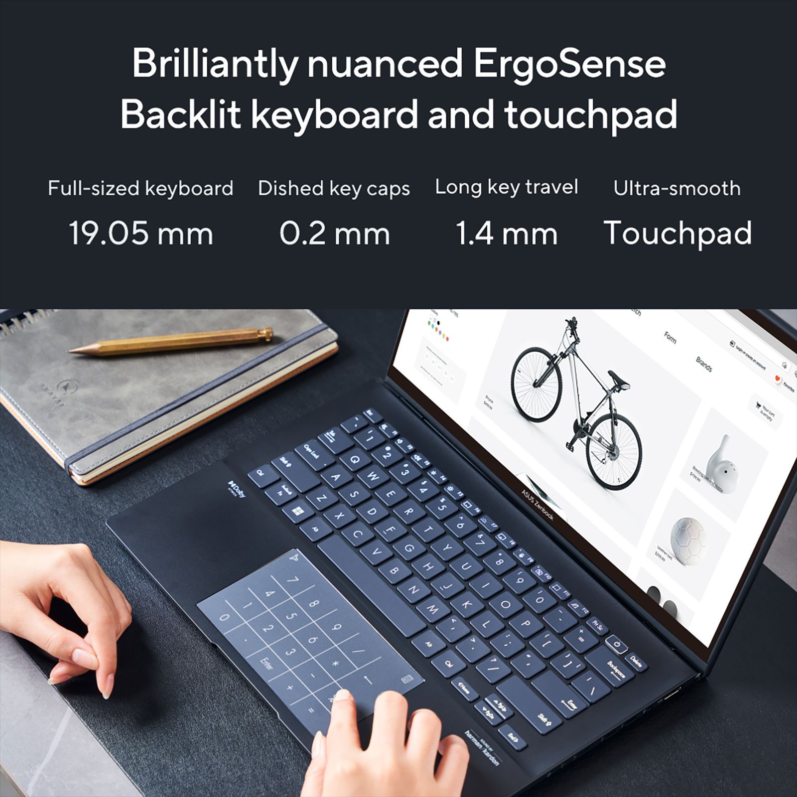 ASUS Zenbook 14 UX3402VA-KN541WS Intel Core i5 13th Gen Touchscreen Thin & Light Laptop (16B, 512GB SSD, Windows 11 Home, 14 inch 2.8K OLED Display, Office Home and Student 2021, Ponder Blue, 1.39 KG)_19