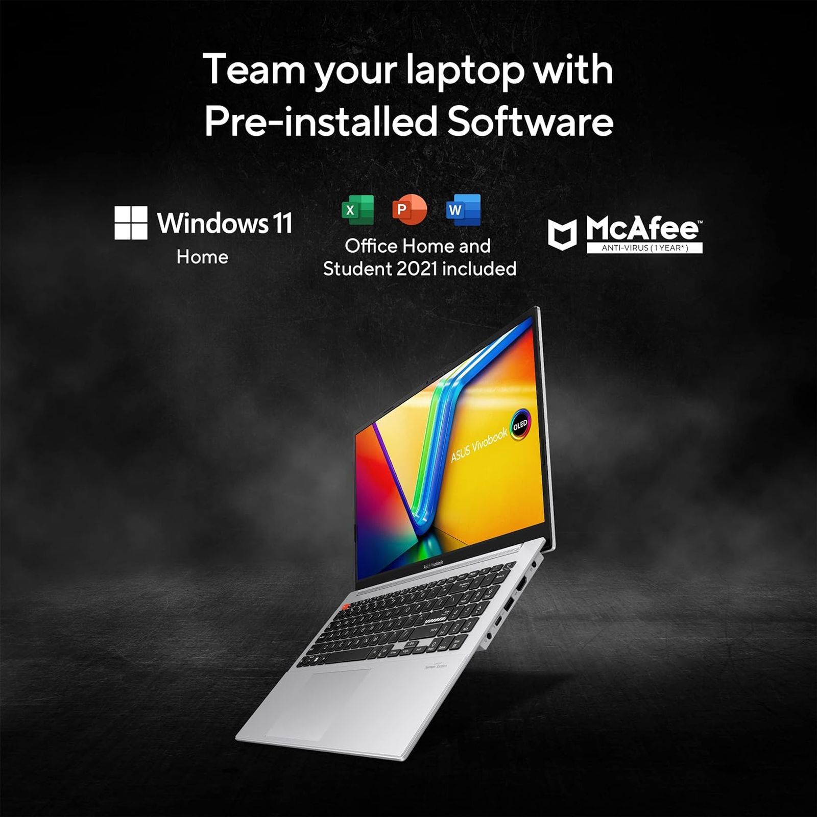 ASUS Vivobook S Intel Core i5 13th Gen Thin & Light Laptop (16GB, 1TB SSD, Windows 11 Home, 15.6 inch OLED Display, MS Office 2021, Cool Silver, 1.7 KG)_4