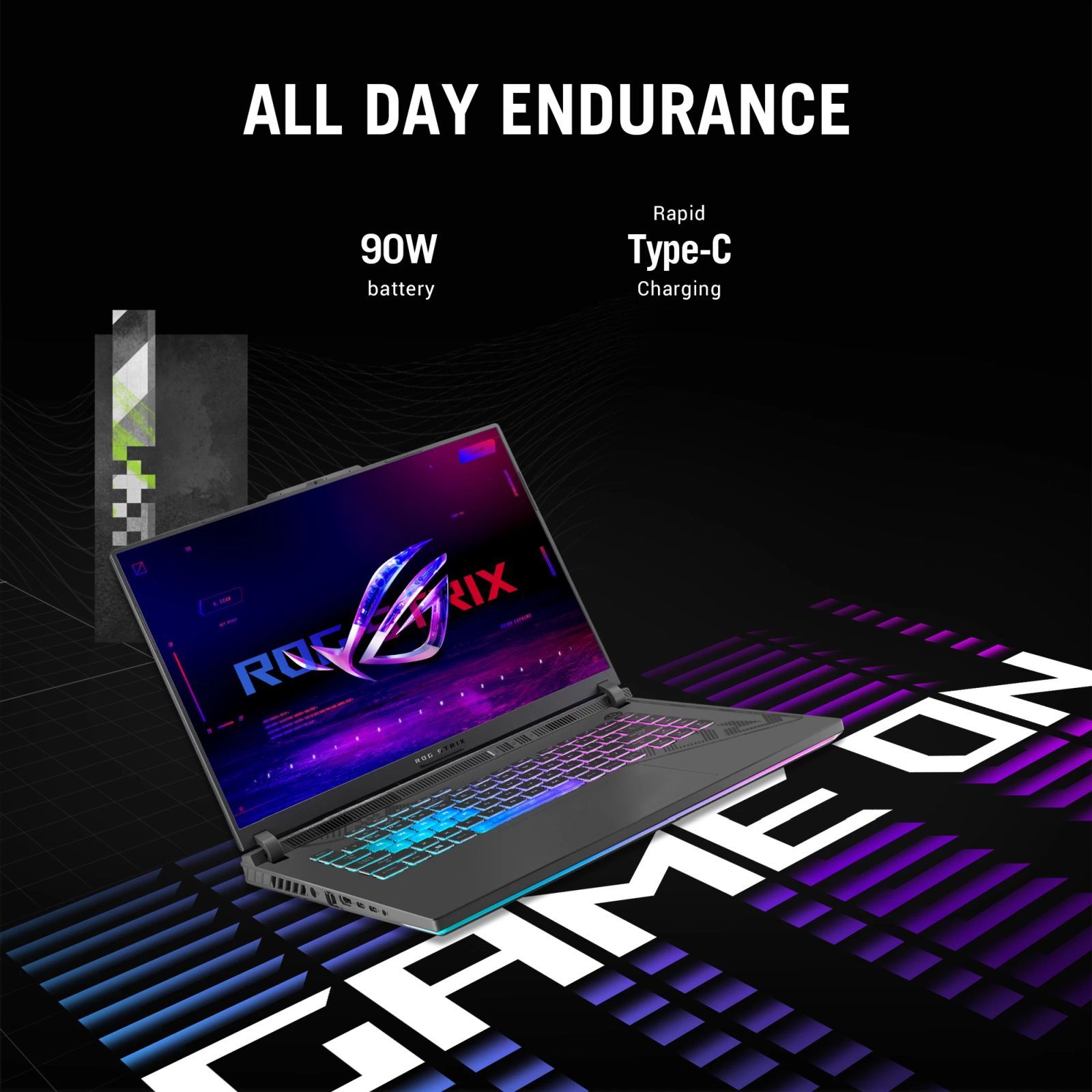 ASUS ROG Strix G16 G614JU-N3200WS Intel Core i7 13th Gen Gaming Laptop (16GB, 1TB SSD, Windows 11 Home, 6GB Graphics, 16 inch 165 Hz WUXGA IPS Display, NVIDIA GeForce RTX 4050, MS Office Home and Student 2021, Eclipse Gray, 2.5 KG)_7