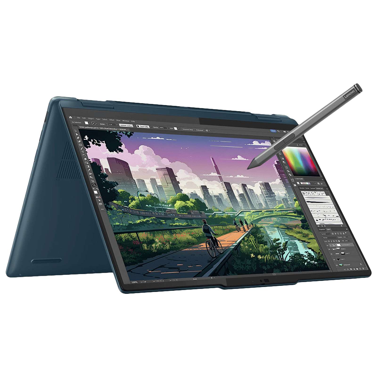 Lenovo Yoga 7 14IML9 Intel Core Ultra 5 Touchscreen 2-in-1 Laptop (16GB, 1TB SSD, Windows 11 Home, 14 inch WUXGA OLED Display, MS Office 2021, Tidal Teal, 1.49 KG)_1