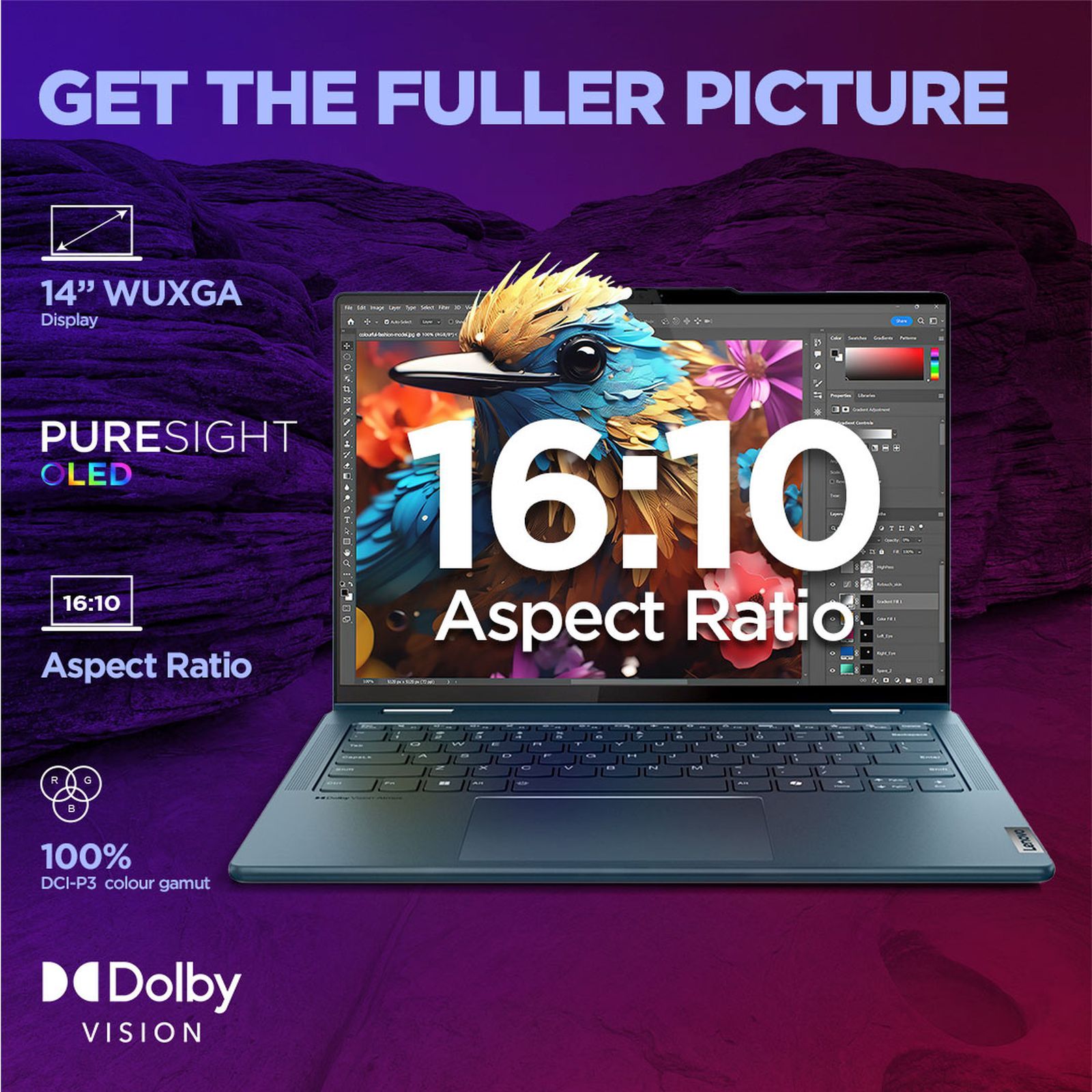 Lenovo Yoga 7 14IML9 Intel Core Ultra 5 Touchscreen 2-in-1 Laptop (16GB, 1TB SSD, Windows 11 Home, 14 inch WUXGA OLED Display, MS Office 2021, Tidal Teal, 1.49 KG)_7