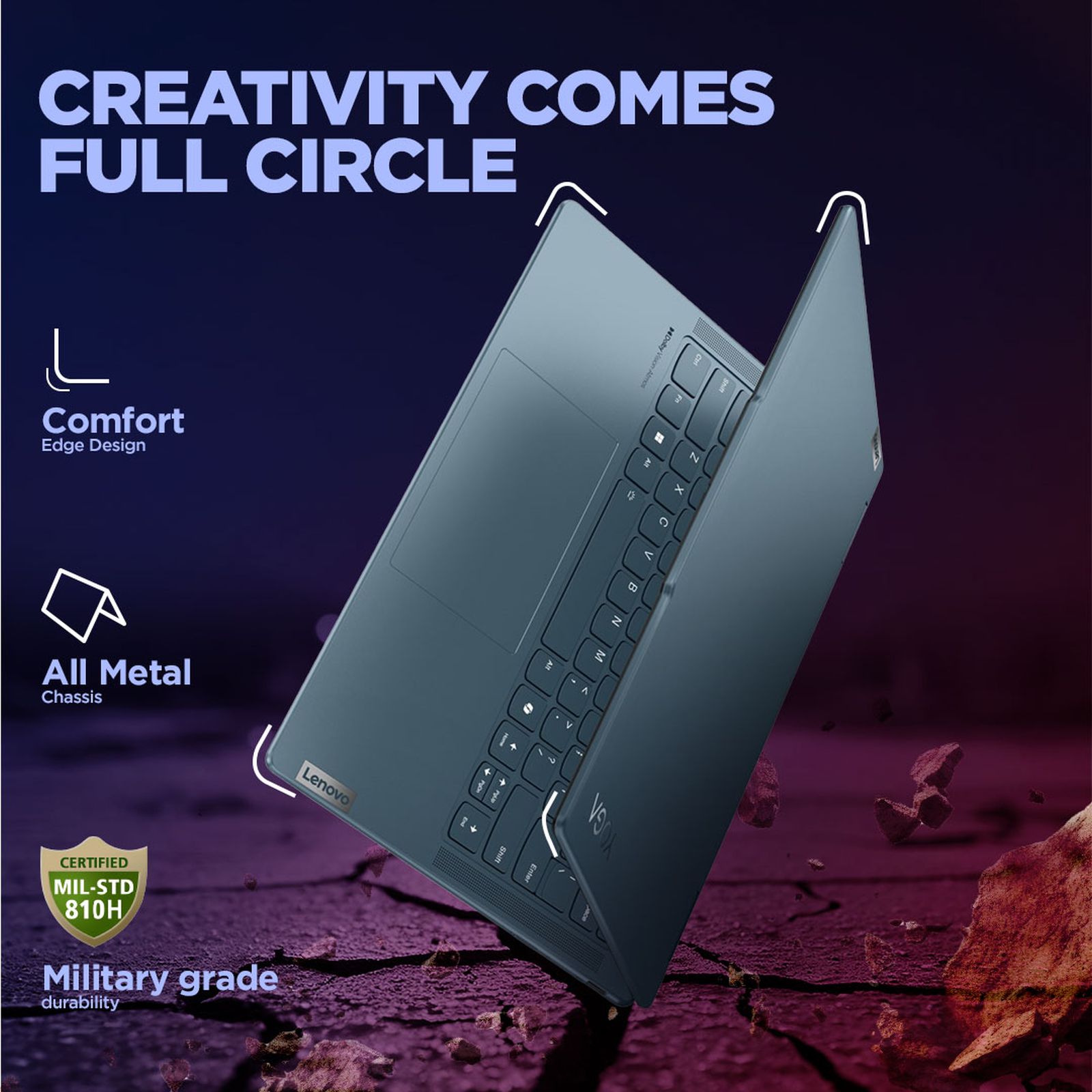 Lenovo Yoga 7 14IML9 Intel Core Ultra 5 Touchscreen 2-in-1 Laptop (16GB, 1TB SSD, Windows 11 Home, 14 inch WUXGA OLED Display, MS Office 2021, Tidal Teal, 1.49 KG)_8