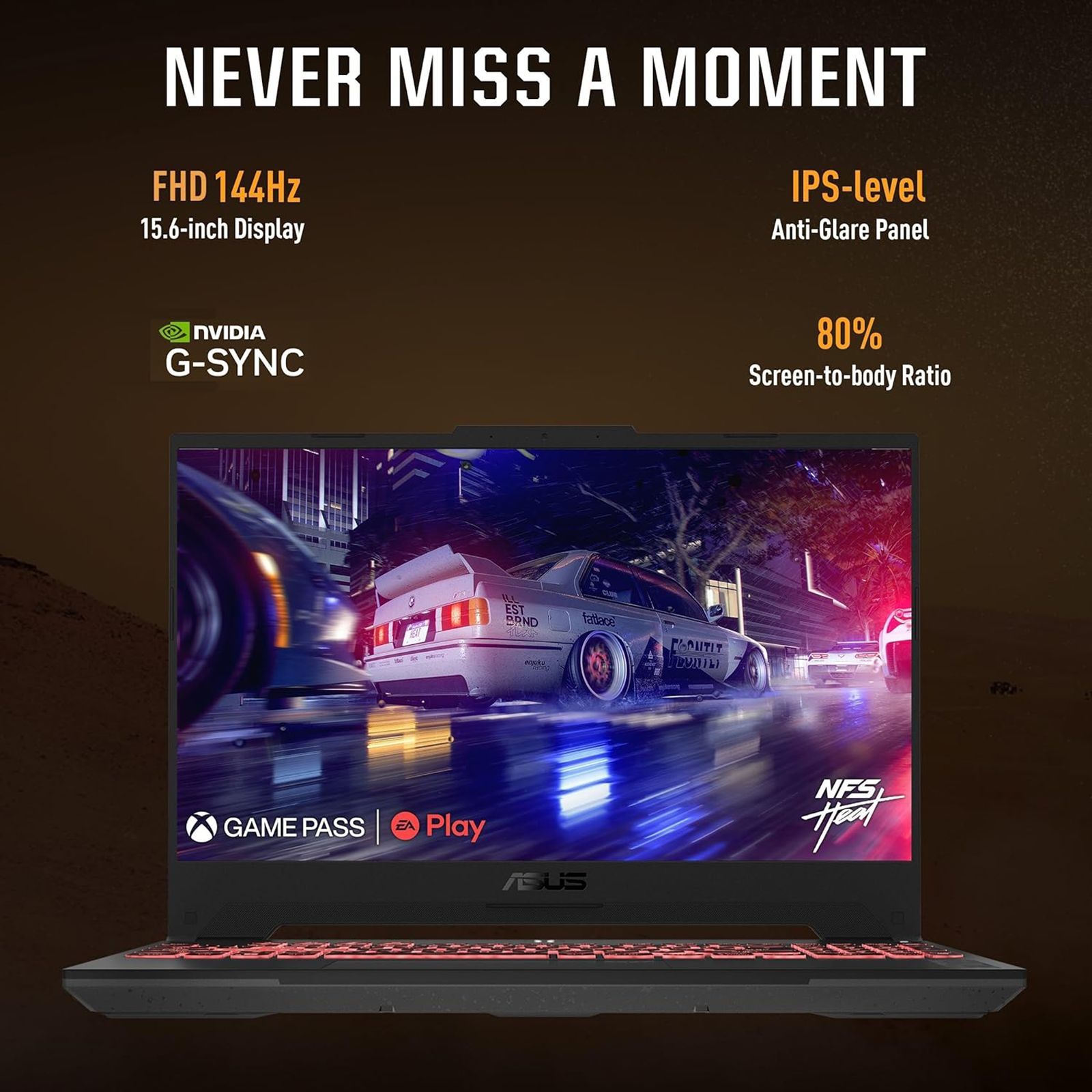 ASUS TUF Gaming A15 FA507UI-LP066WS AMD Ryzen9 Gaming Laptop (16GB, 1TB SSD, Windows 11 Home, 8GB Graphics, 15.6 inch 144 Hz Full HD IPS Display, NVIDIA GeForce RTX 4070, MS Office Home and Student 2021, Mecha Gray, 2.2 KG)_13