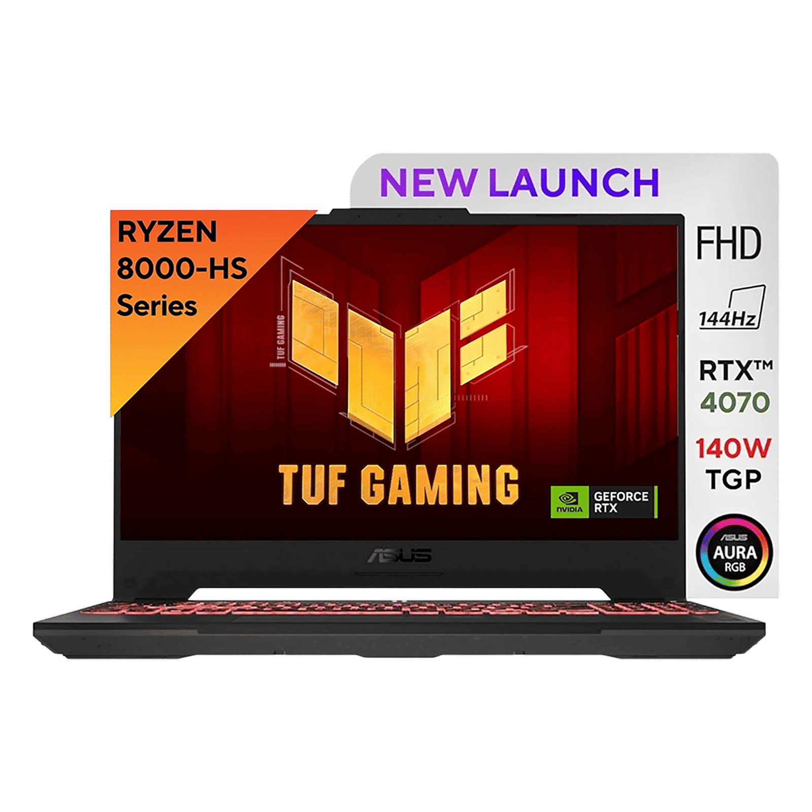 ASUS TUF Gaming A15 FA507UI-LP066WS AMD Ryzen9 Gaming Laptop (16GB, 1TB SSD, Windows 11 Home, 8GB Graphics, 15.6 inch 144 Hz Full HD IPS Display, NVIDIA GeForce RTX 4070, MS Office Home and Student 2021, Mecha Gray, 2.2 KG)_15