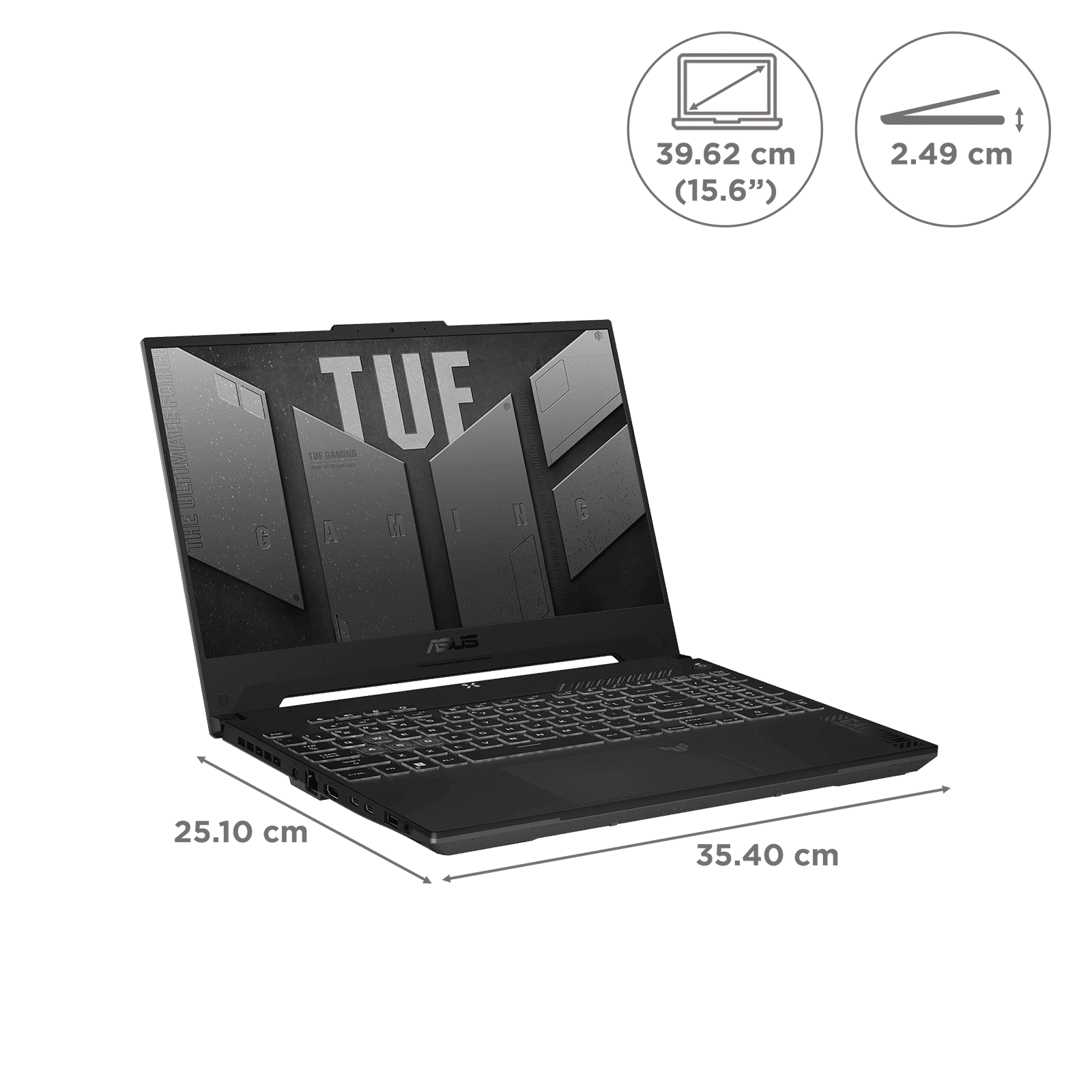 ASUS TUF Gaming A15 FA507UI-LP066WS AMD Ryzen9 Gaming Laptop (16GB, 1TB SSD, Windows 11 Home, 8GB Graphics, 15.6 inch 144 Hz Full HD IPS Display, NVIDIA GeForce RTX 4070, MS Office Home and Student 2021, Mecha Gray, 2.2 KG)_2
