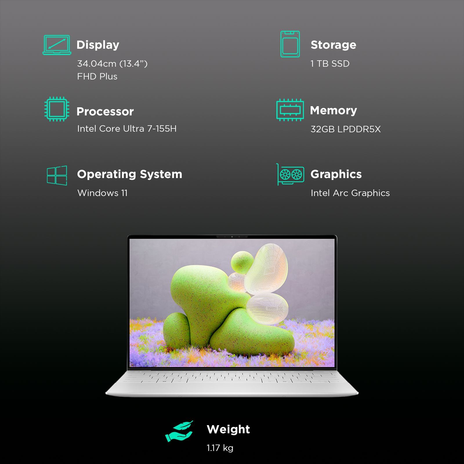 DELL XPS 13 Intel Core Ultra 7 Touchscreen Thin & Light Laptop (32GB, 1TB SSD, Windows 11 Home, 13.4 inch UHD OLED Display, MS Office Home & Student 2021, Platinum, 1.17 KG) DELL XPS 13 Intel Core Ultra 7 Touchscreen Thin & Light Laptop (32GB, 1TB SSD, Windows 11 Home, 13.4 inch UHD OLED Display, MS Office Home & Student 2021, Platinum, 1.17 KG)_3