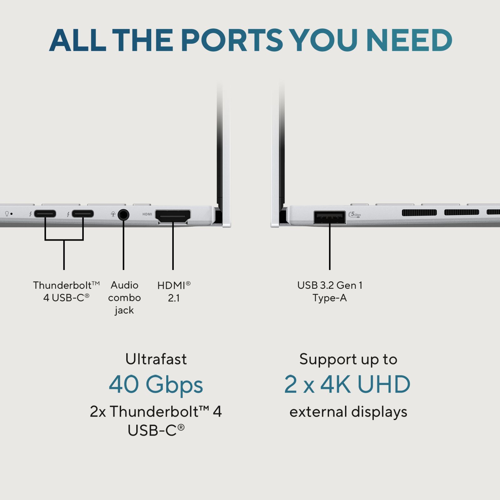 ASUS Zenbook 14 UX3405MA-PZ551WS Intel Evo Core Ultra 5 Touchscreen Thin & Light Laptop (16GB, 1TB SSD, Windows 11 Home, MS Office Home and Student 2021, 14 inch 3K OLED Display, Foggy Silver, 1.28 KG)_11