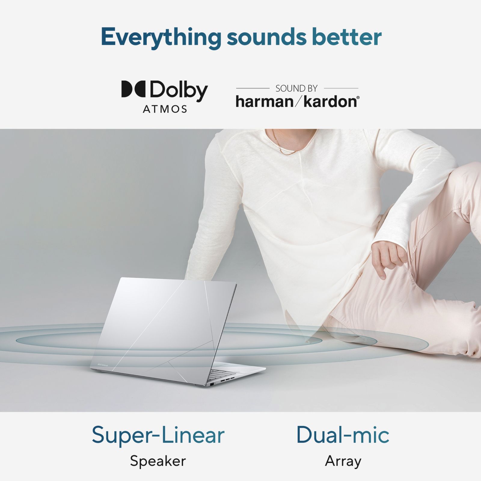 ASUS Zenbook 14 UX3405MA-PZ551WS Intel Evo Core Ultra 5 Touchscreen Thin & Light Laptop (16GB, 1TB SSD, Windows 11 Home, MS Office Home and Student 2021, 14 inch 3K OLED Display, Foggy Silver, 1.28 KG)_12