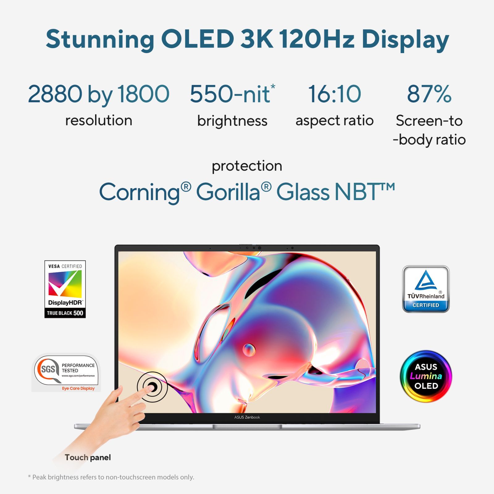 ASUS Zenbook 14 UX3405MA-PZ551WS Intel Evo Core Ultra 5 Touchscreen Thin & Light Laptop (16GB, 1TB SSD, Windows 11 Home, MS Office Home and Student 2021, 14 inch 3K OLED Display, Foggy Silver, 1.28 KG)_15