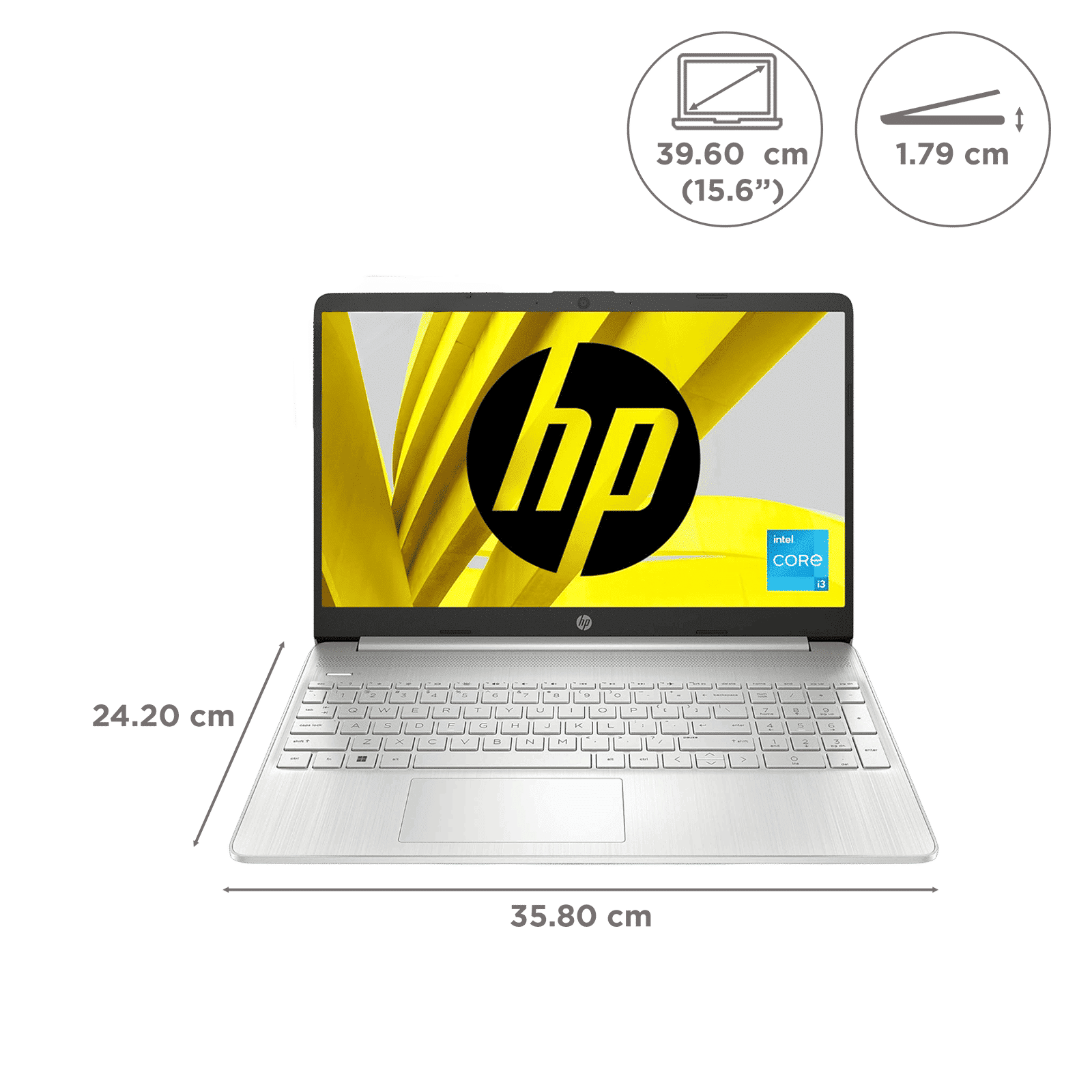 HP 15s-fr5009TU Intel Core i3 12th Gen Laptop (8GB, 512GB SSD, Windows 11 Home, 15.6 inch Full HD Display, MS Office 2021, Natural Silver, 1.69 KG) HP 15s-fr5009TU Intel Core i3 12th Gen Laptop (8GB, 512GB SSD, Windows 11 Home, 15.6 inch Full HD Display, MS Office 2021, Natural Silver, 1.69 KG)_2