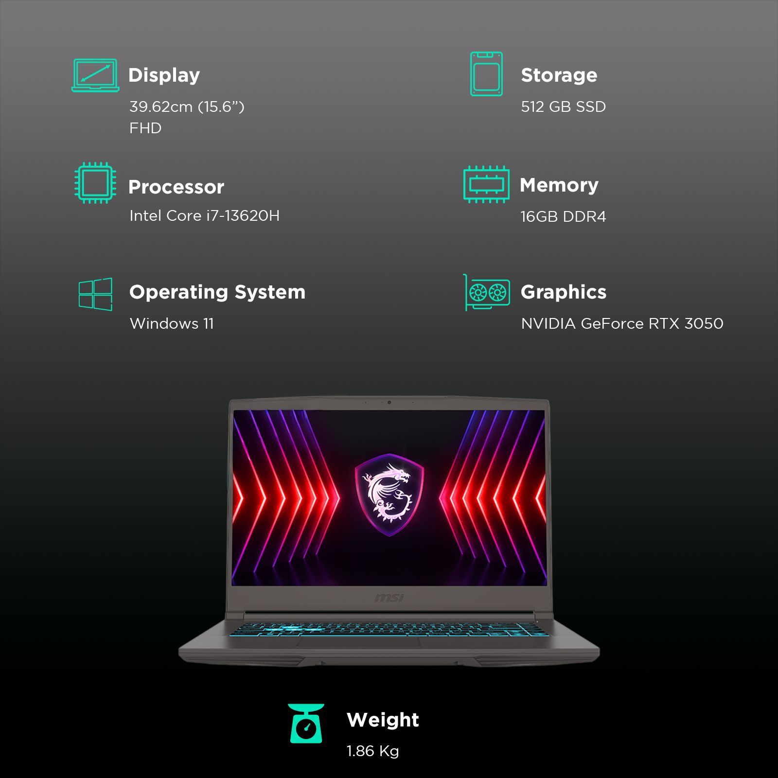 MSI Thin 15 B13UC-2019IN Intel Core i7 13th Gen Gaming Laptop (16GB, 512GB SSD, Windows 11 Home, 4GB Graphics, 15.6 inch 144 Hz FHD IPS-Level Display, NVIDIA GeForce RTX 3050, MS Office 2021, Cosmos Gray, 1.86 KG) MSI Thin 15 B13UC-2019IN Intel Core i7 13th Gen Gaming Laptop (16GB, 512GB SSD, Windows 11 Home, 4GB Graphics, 15.6 inch 144 Hz FHD IPS-Level Display, NVIDIA GeForce RTX 3050, MS Office 2021, Cosmos Gray, 1.86 KG)_3