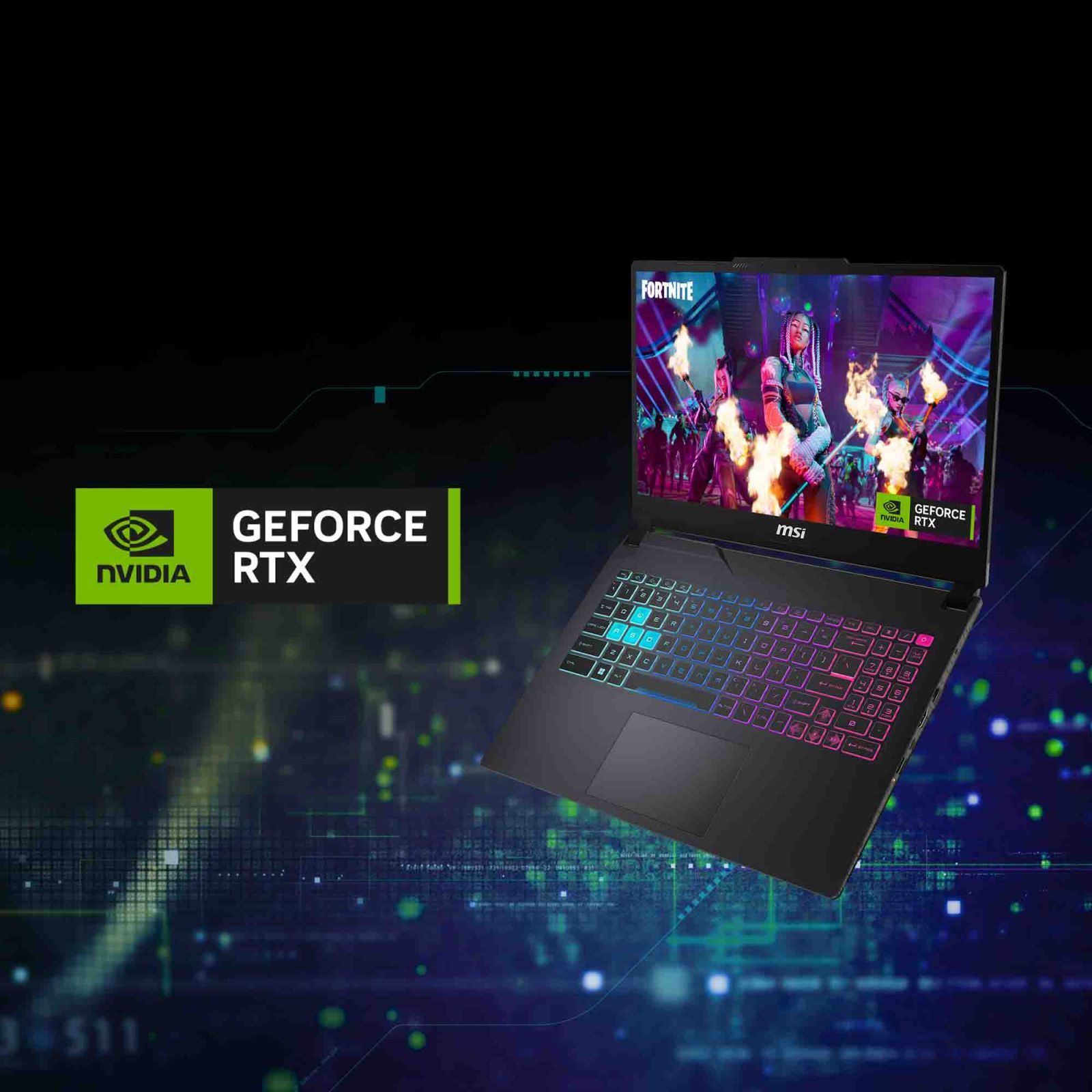 MSI Cyborg 15 AI A1VEK 096IN Intel Core Ultra 7 Gaming Laptop (16GB, 512GB SSD, Windows 11 Home, 6GB Graphics, 15.6 inch 144 Hz FHD Display, NVIDIA GeForce RTX 4050, MS Office Home & Student 2021, Translucent Black, 1.98 KG)_9