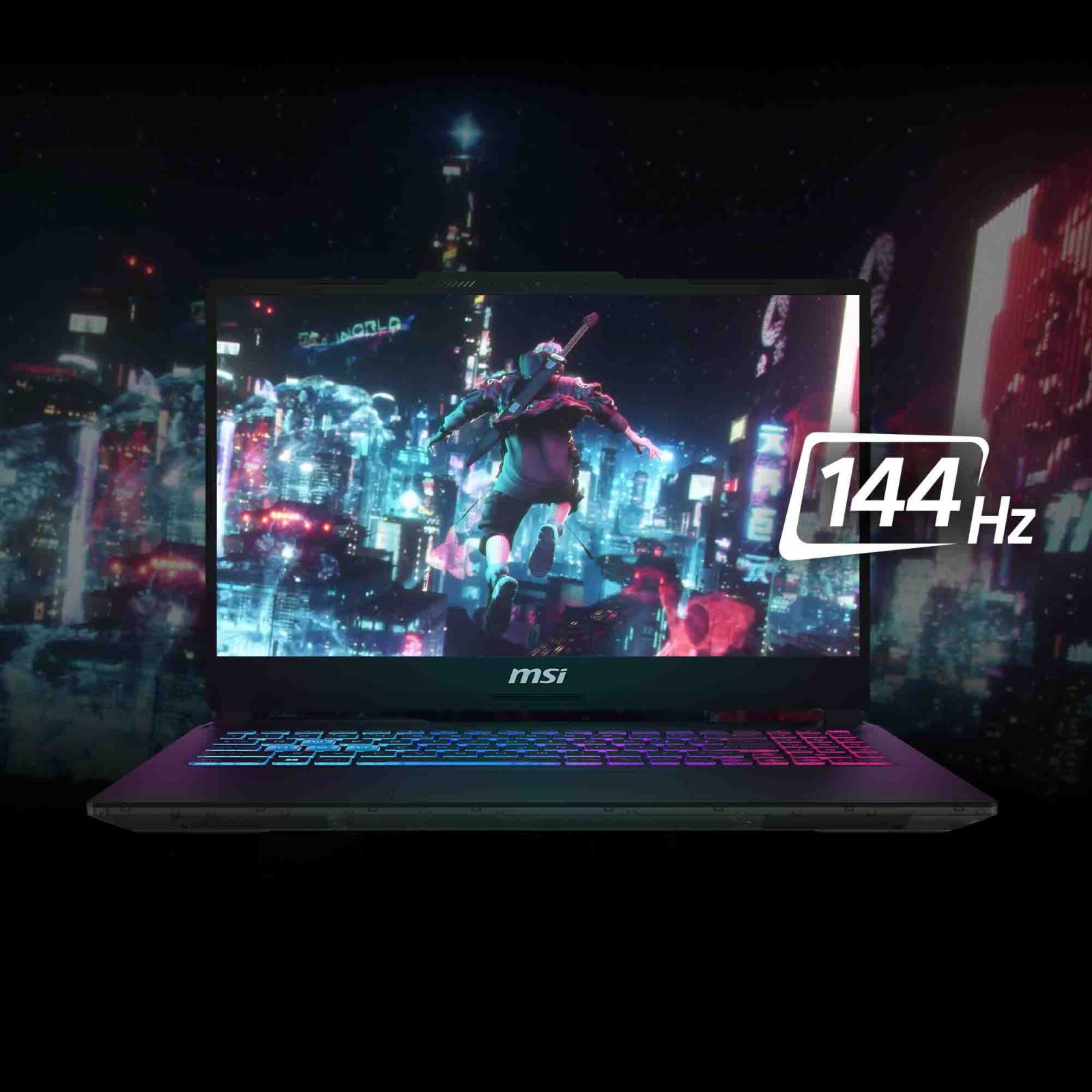 MSI Cyborg 15 AI A1VEK 096IN Intel Core Ultra 7 Gaming Laptop (16GB, 512GB SSD, Windows 11 Home, 6GB Graphics, 15.6 inch 144 Hz FHD Display, NVIDIA GeForce RTX 4050, MS Office Home & Student 2021, Translucent Black, 1.98 KG)_11