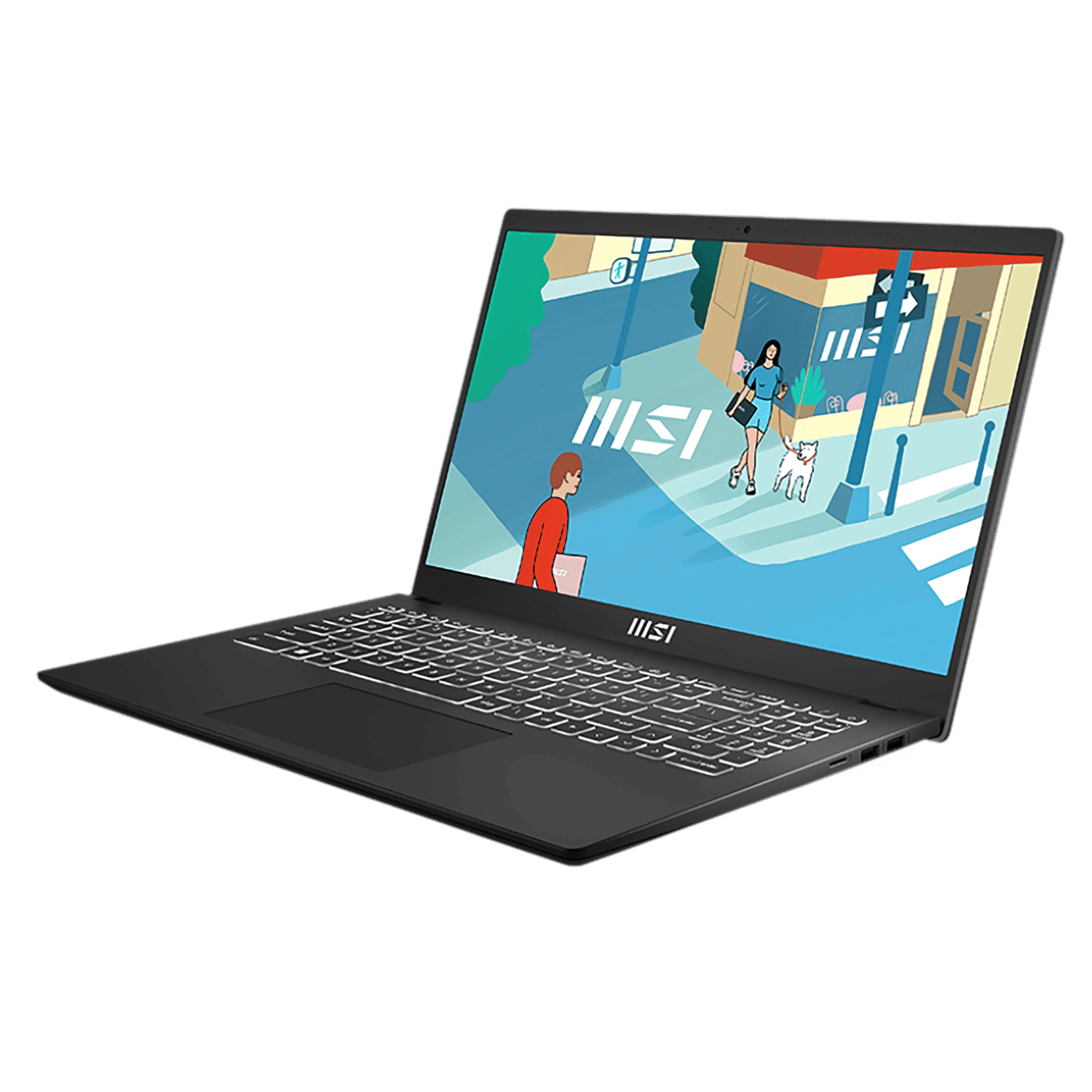 MSI Modern 15 H B13M 225IN Intel Core i7 13th Gen Business Laptop (16GB, 512GB SSD, Windows 11 Home, 15.6 inch Full HD IPS Display, MS Office 2021, Classic Black, 1.9 KG)_4